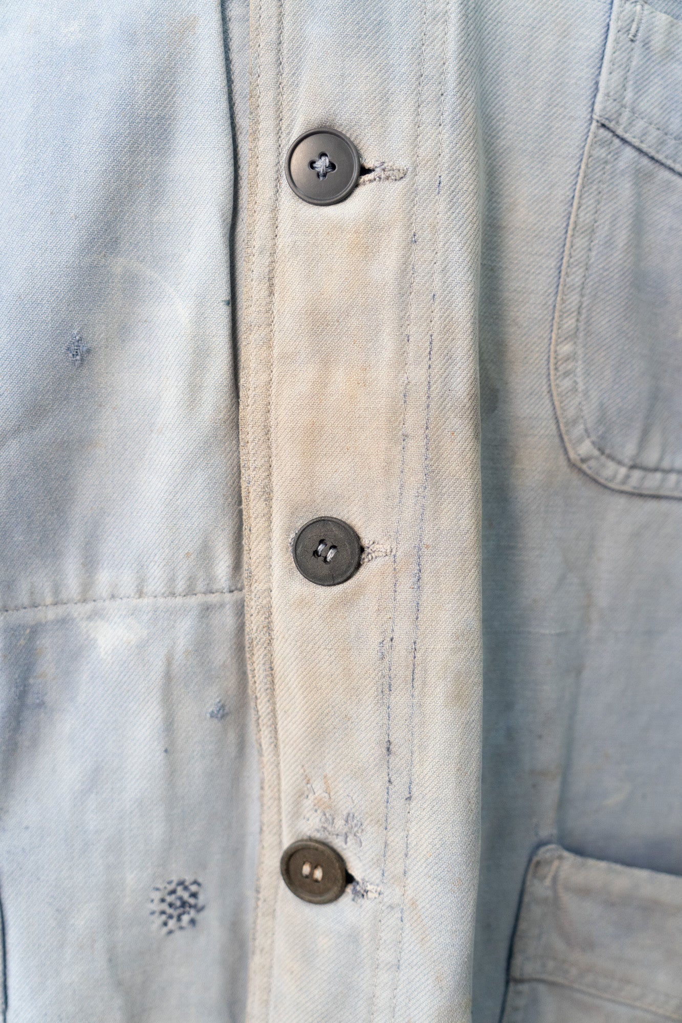 Französische Arbeitsjacke aus Baumwolltwill aus den 40er Jahren „Adolphe Lafont”