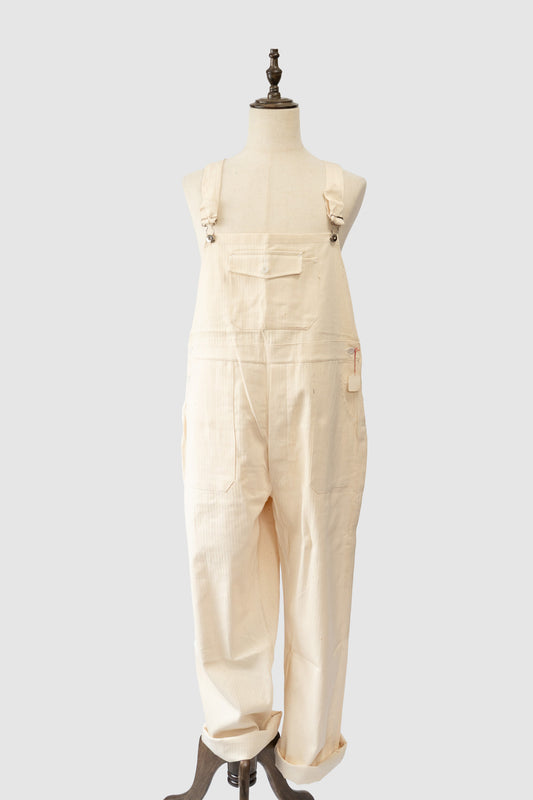 50s French Marine Nationale Cotton HBT Salopette "DECATI" DEAD STOCK