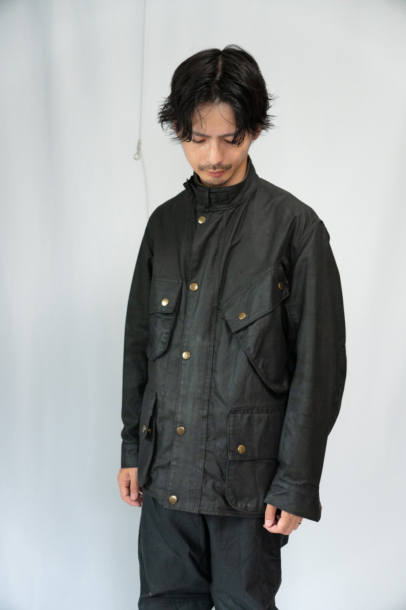 60er Jahre Barbour International Motorradanzug Yellow Tag