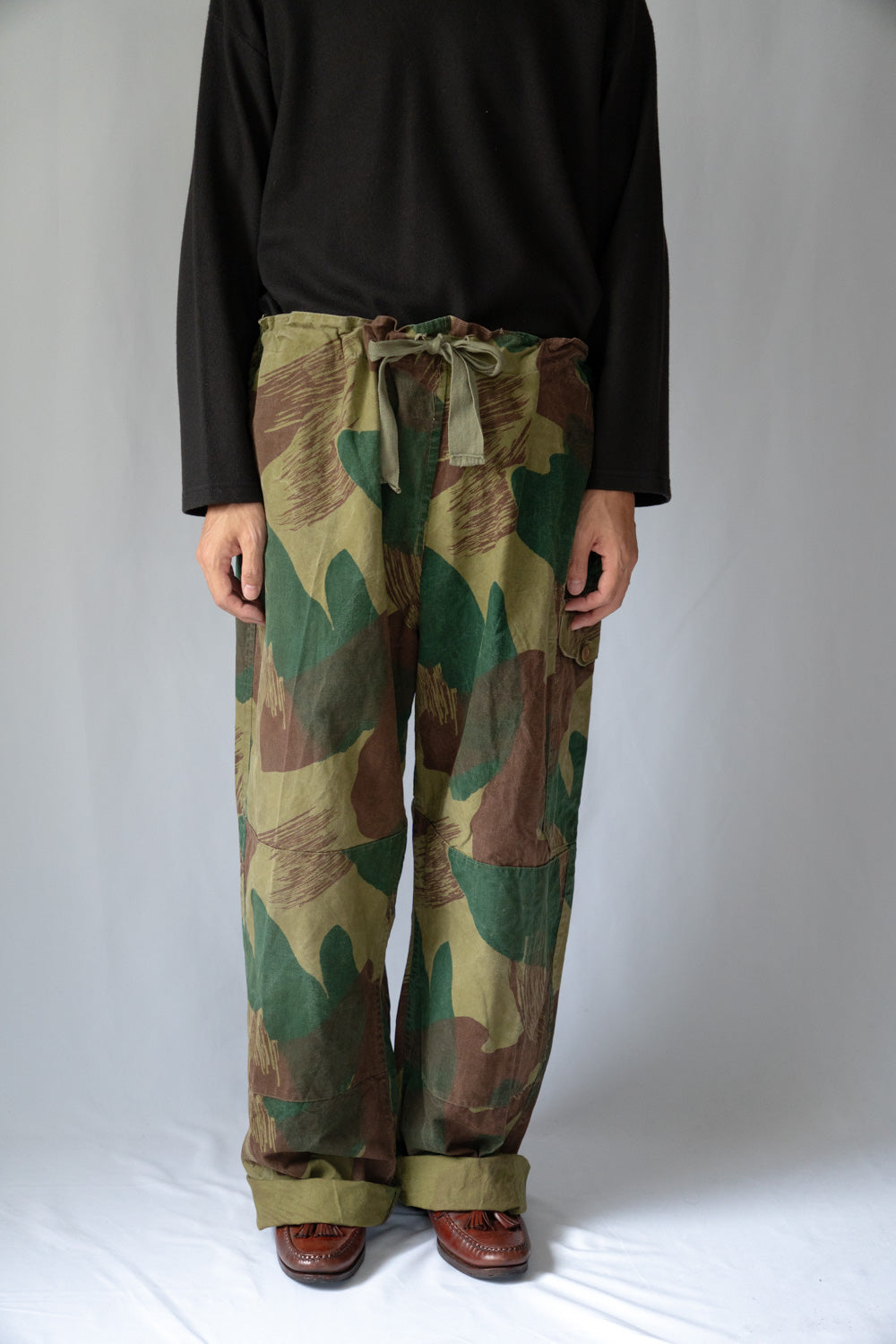 50er Jahre Belgische Armee Brush Stroke Camouflage Überhose Frühes Modell „Größe 5”