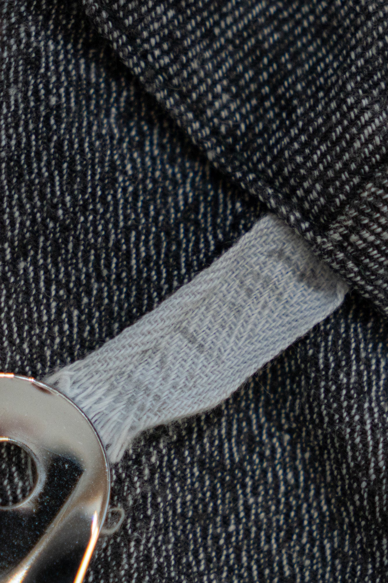 Manteau d'atelier en chambray noir vintage français des années 50