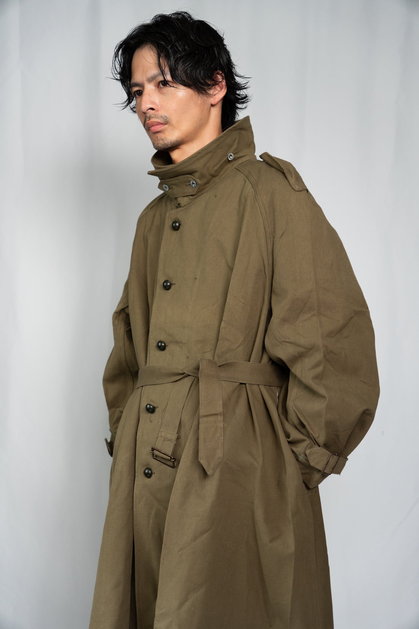 M35 Motor Cycle Coat DEAD STOCK « Cotton Linen Canvas »