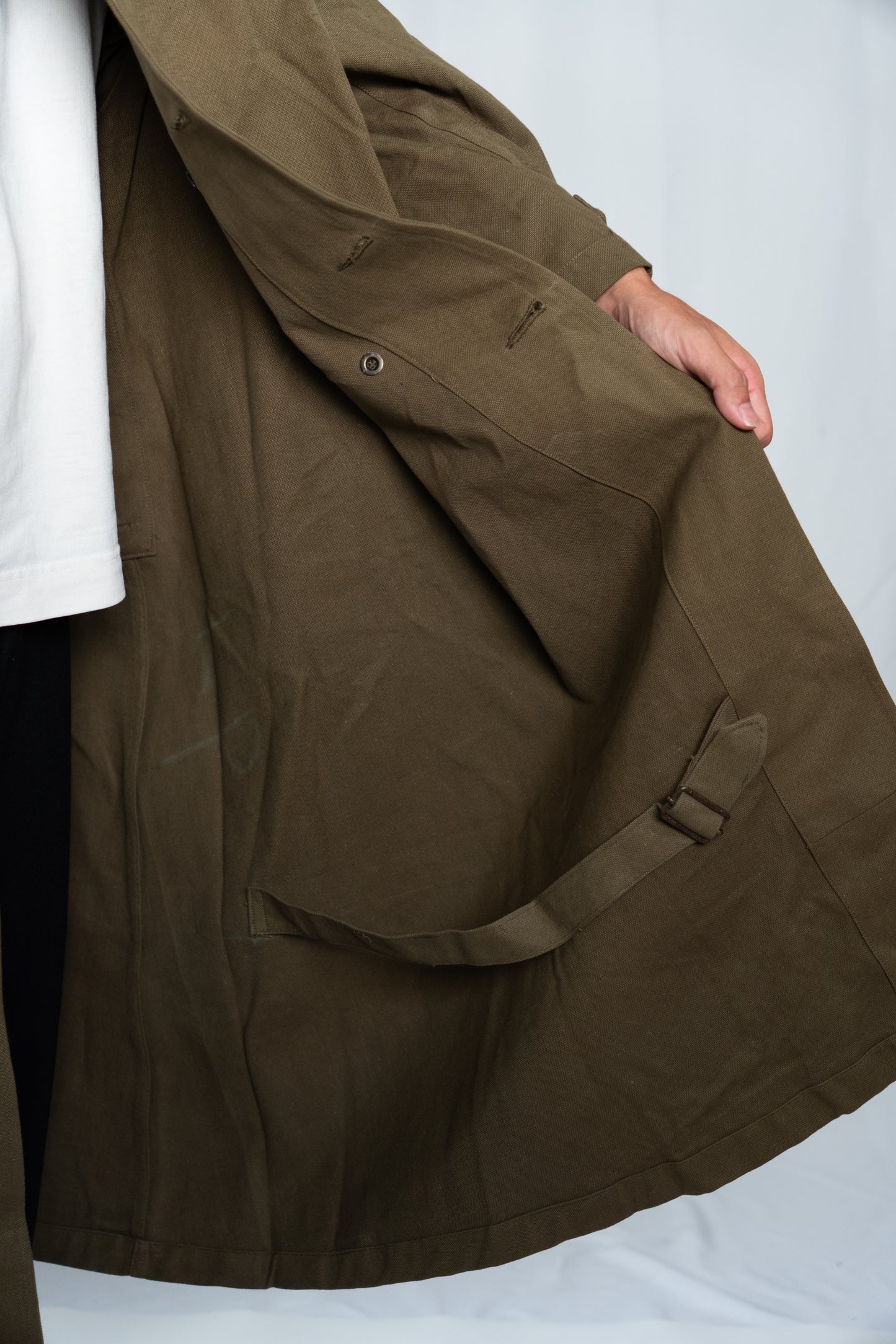 Manteau de moto M35 de l'armée française des années 40, DEAD STOCK