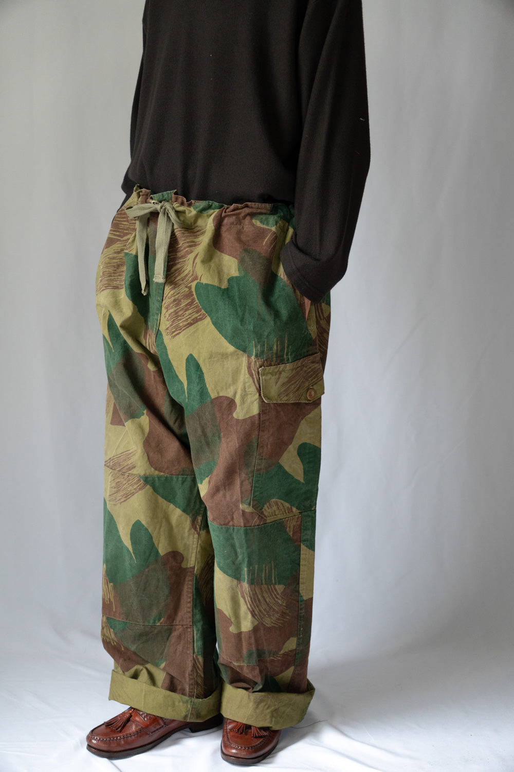 50er Jahre Belgische Armee Brush Stroke Camouflage Überhose Frühes Modell „Größe 5”