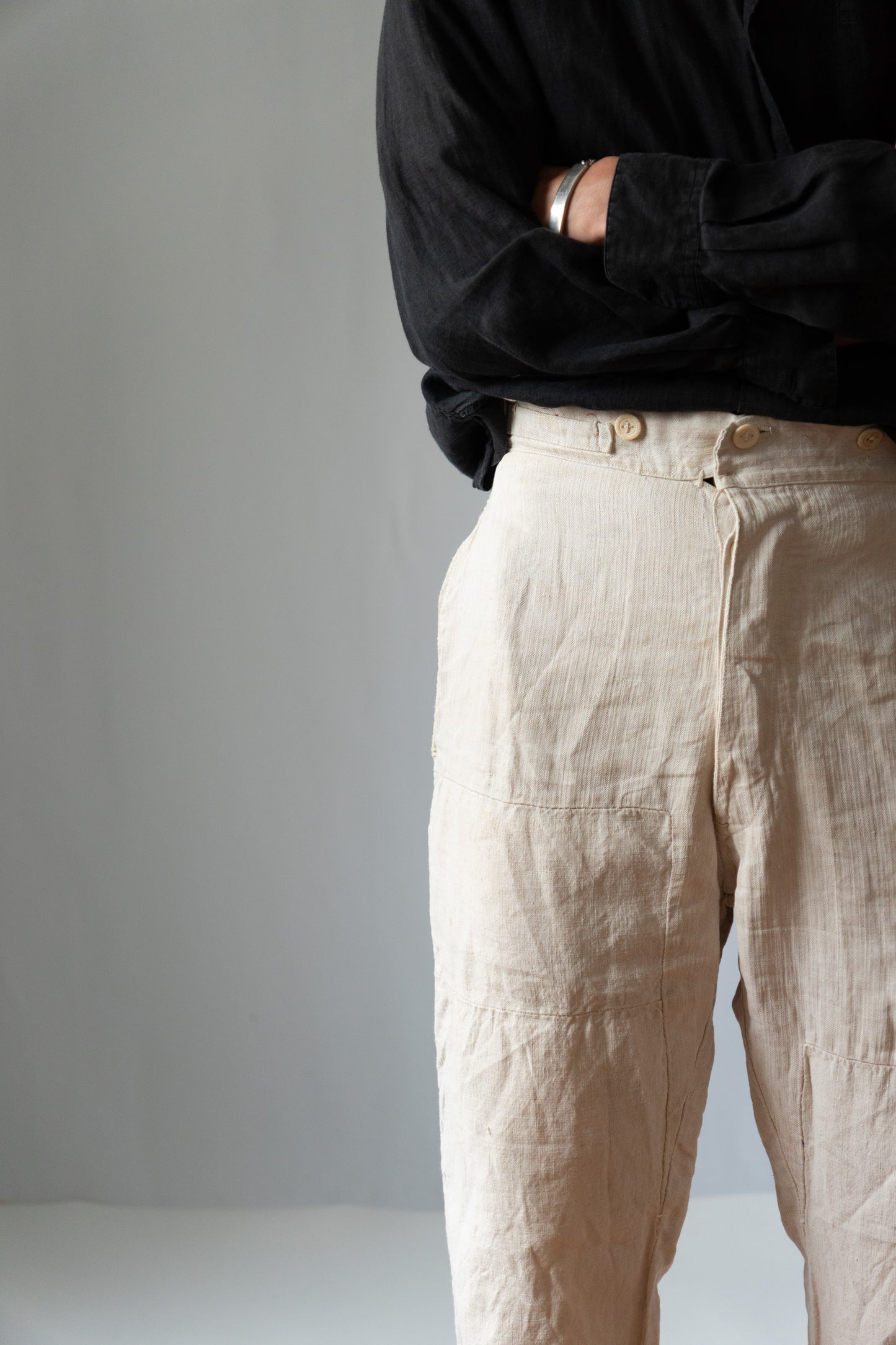10−30s French Army WWⅠ Linen HBT Bourgeron Pants