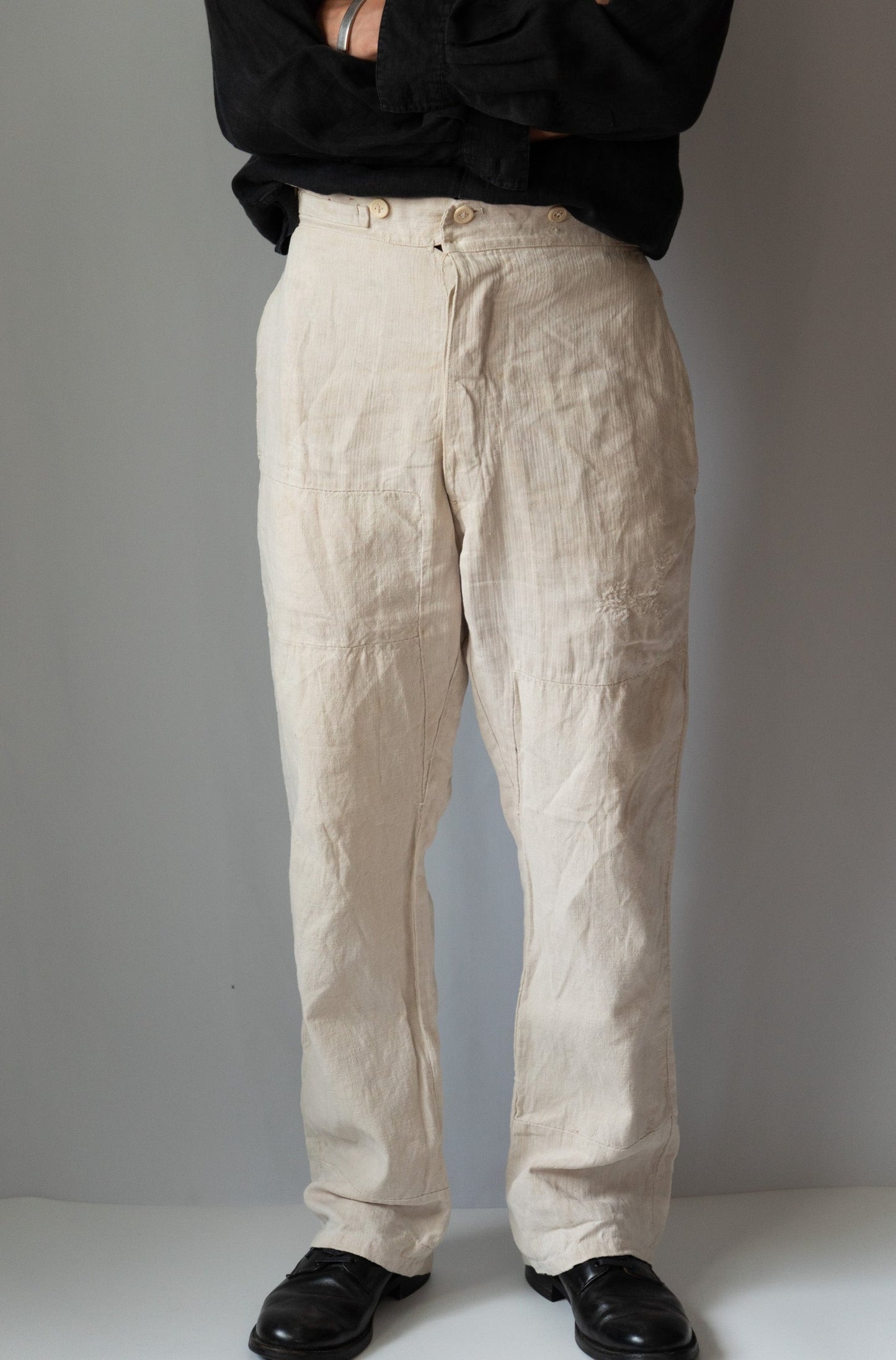 10−30s French Army WWⅠ Linen HBT Bourgeron Pants