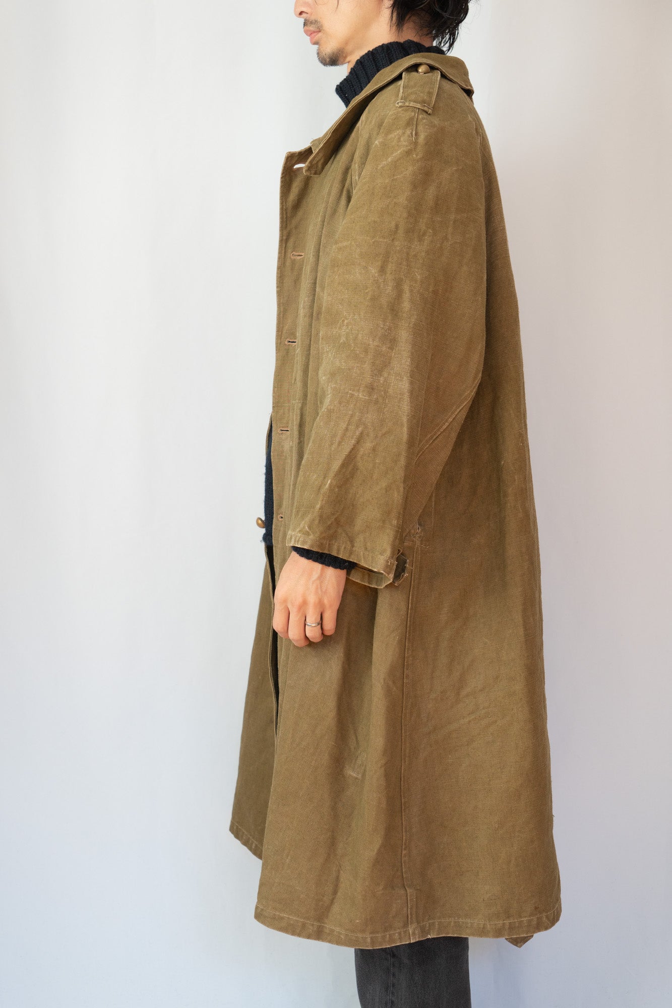 Manteau de moto M35 de l'armée française « Linen »