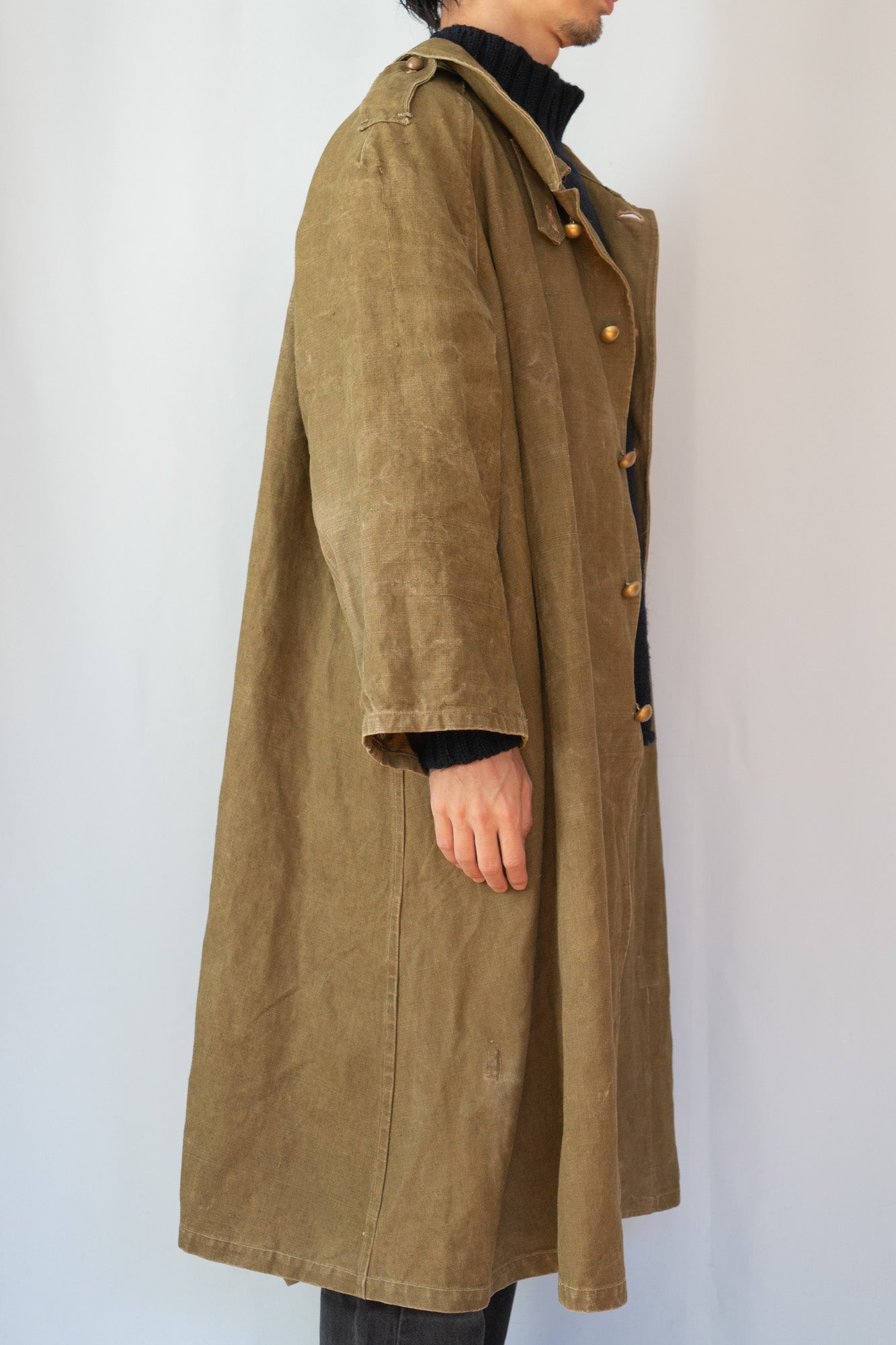 Manteau de moto M35 de l'armée française « Linen »