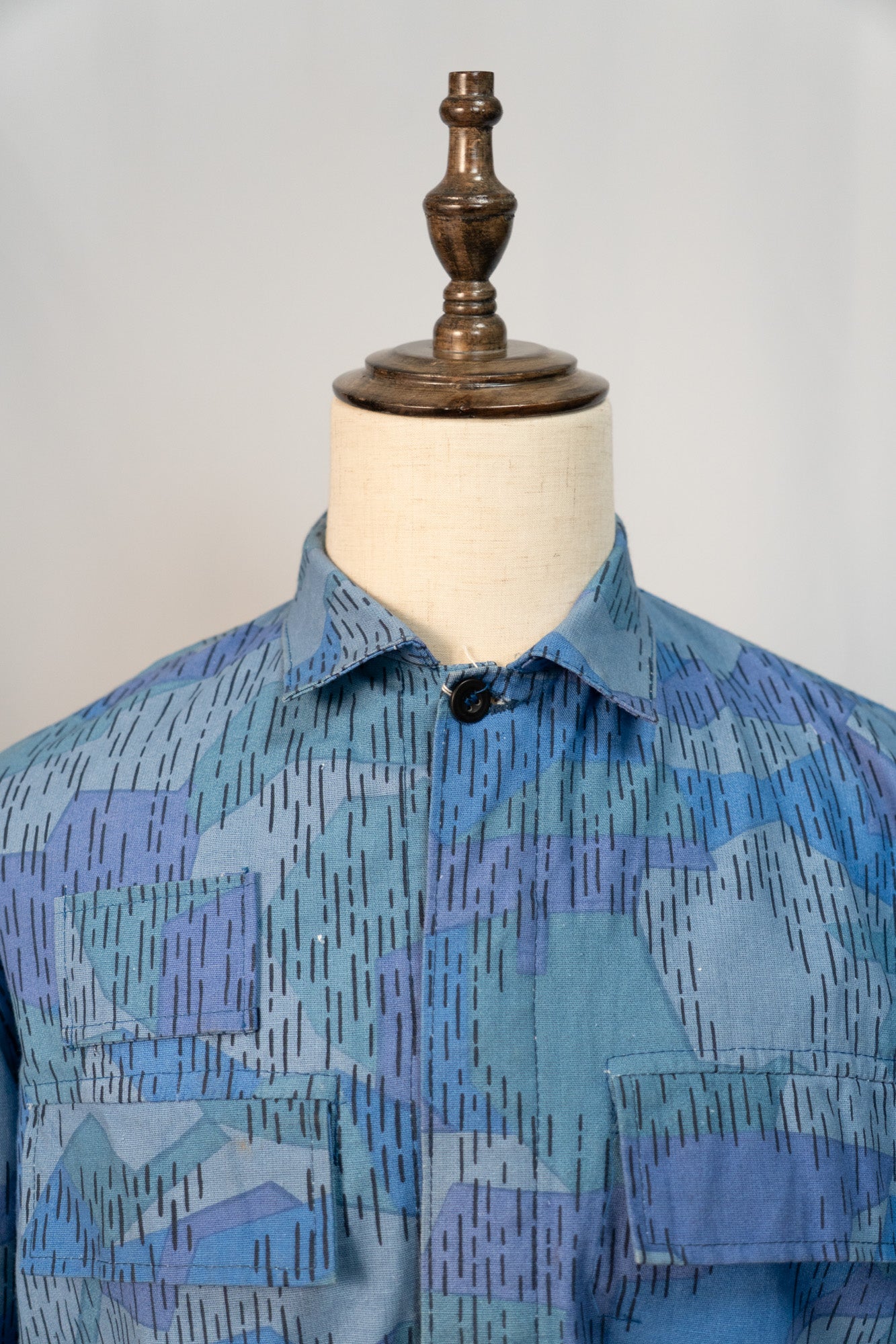 Veste de camouflage bleue Sprinter des pompiers tchécoslovaques des années 80, invendue