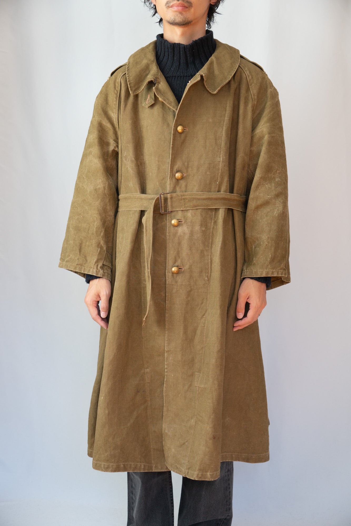 Manteau de moto M35 de l'armée française « Linen »