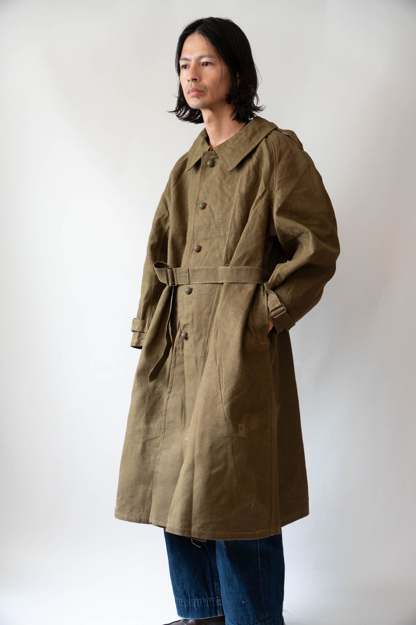 M35 French Army Motorcycle Coat Linen DEADSTOCK 1