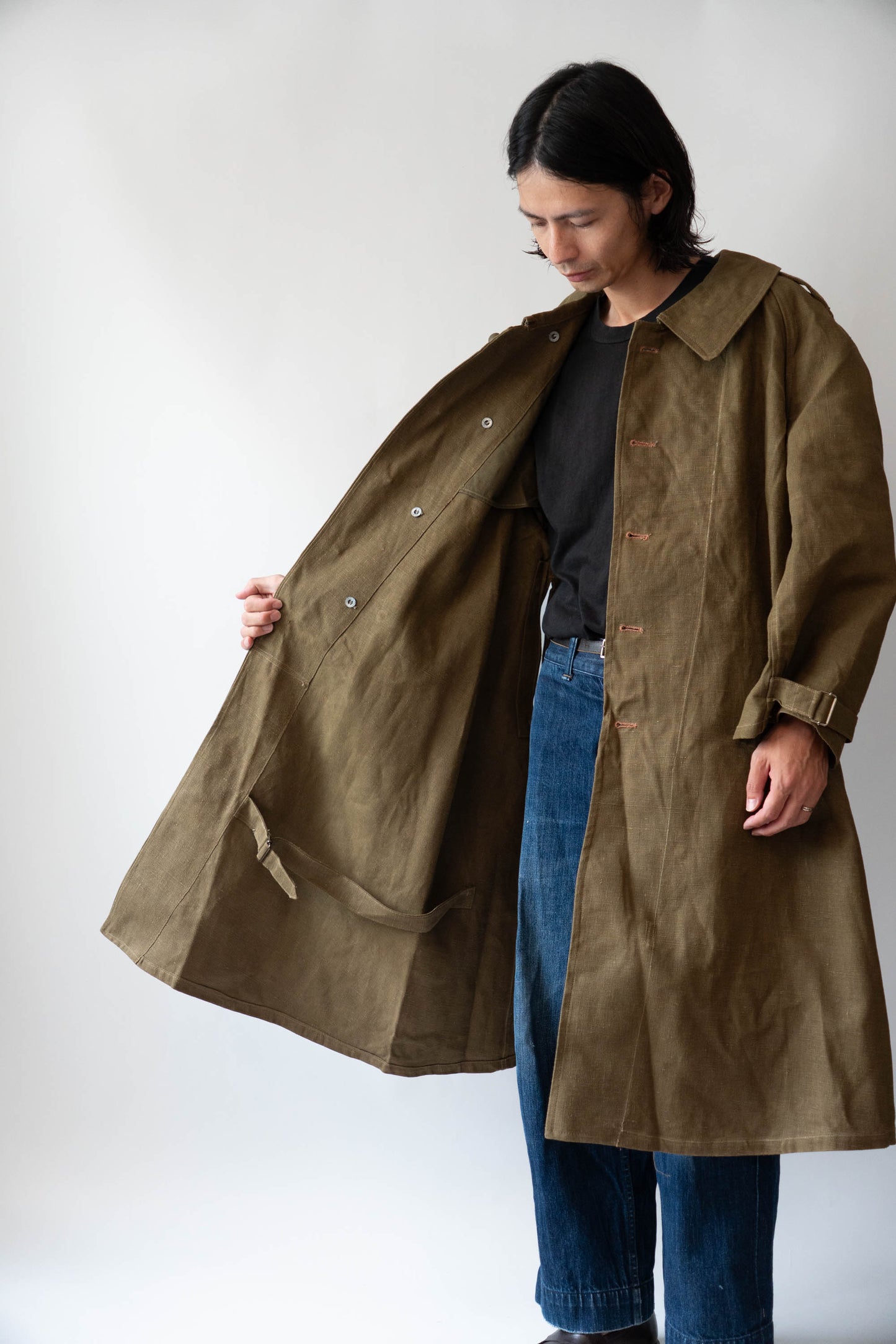 M35 French Army Motorcycle Coat Linen DEADSTOCK 1