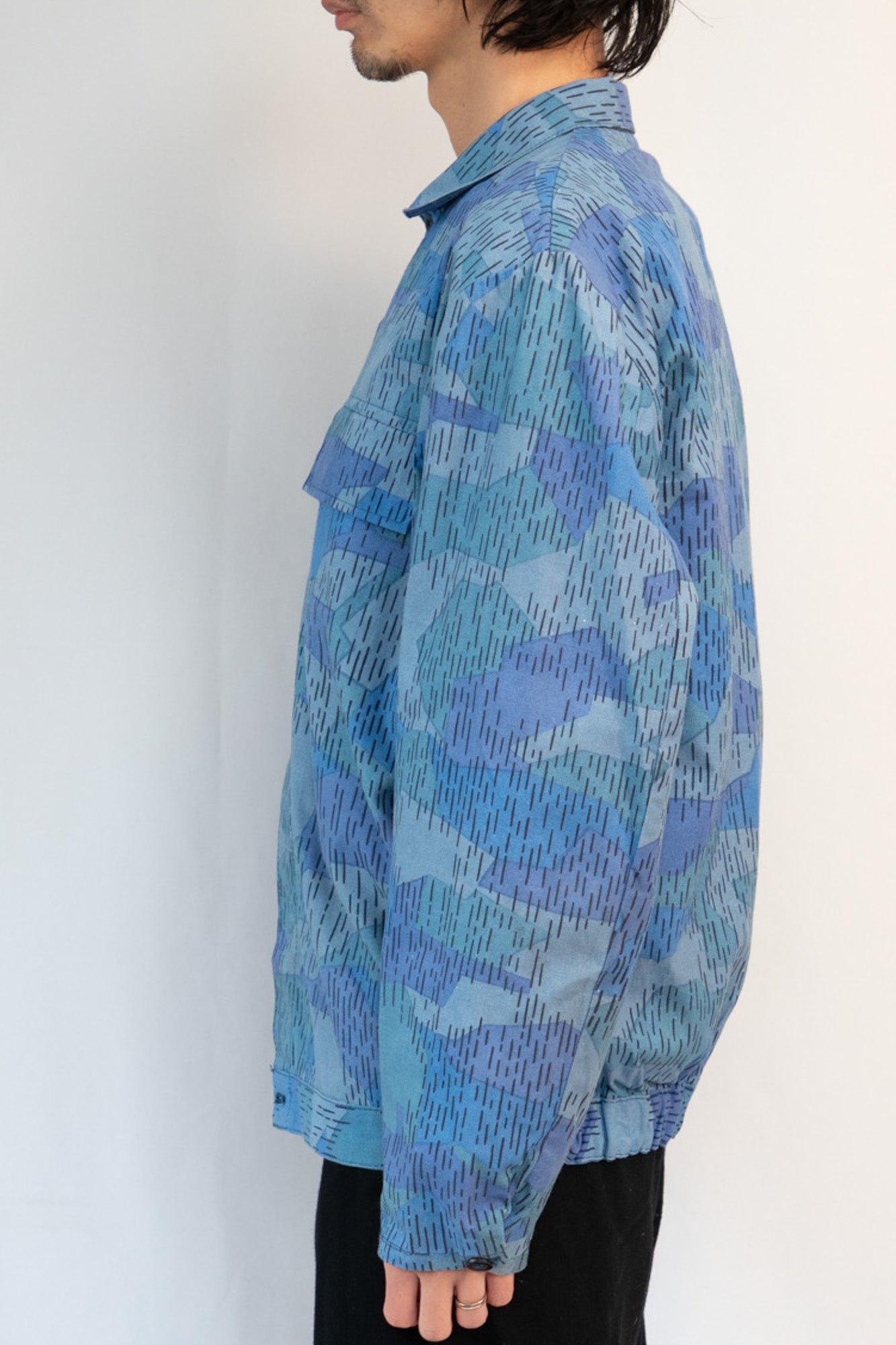 Veste de camouflage bleue Sprinter des pompiers tchécoslovaques des années 80, invendue