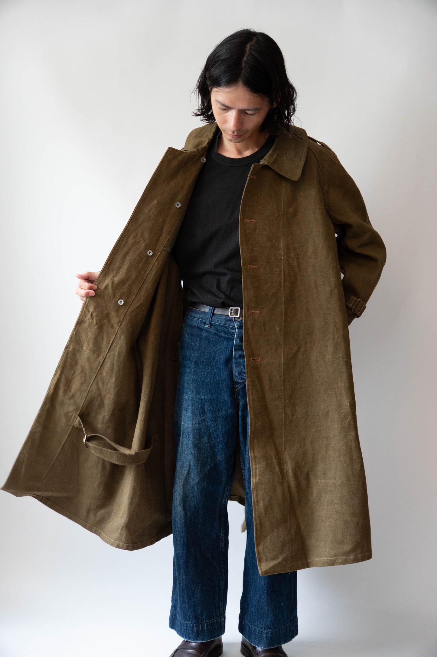 M35 French Army Motorcycle Coat Linen DEADSTOCK 2