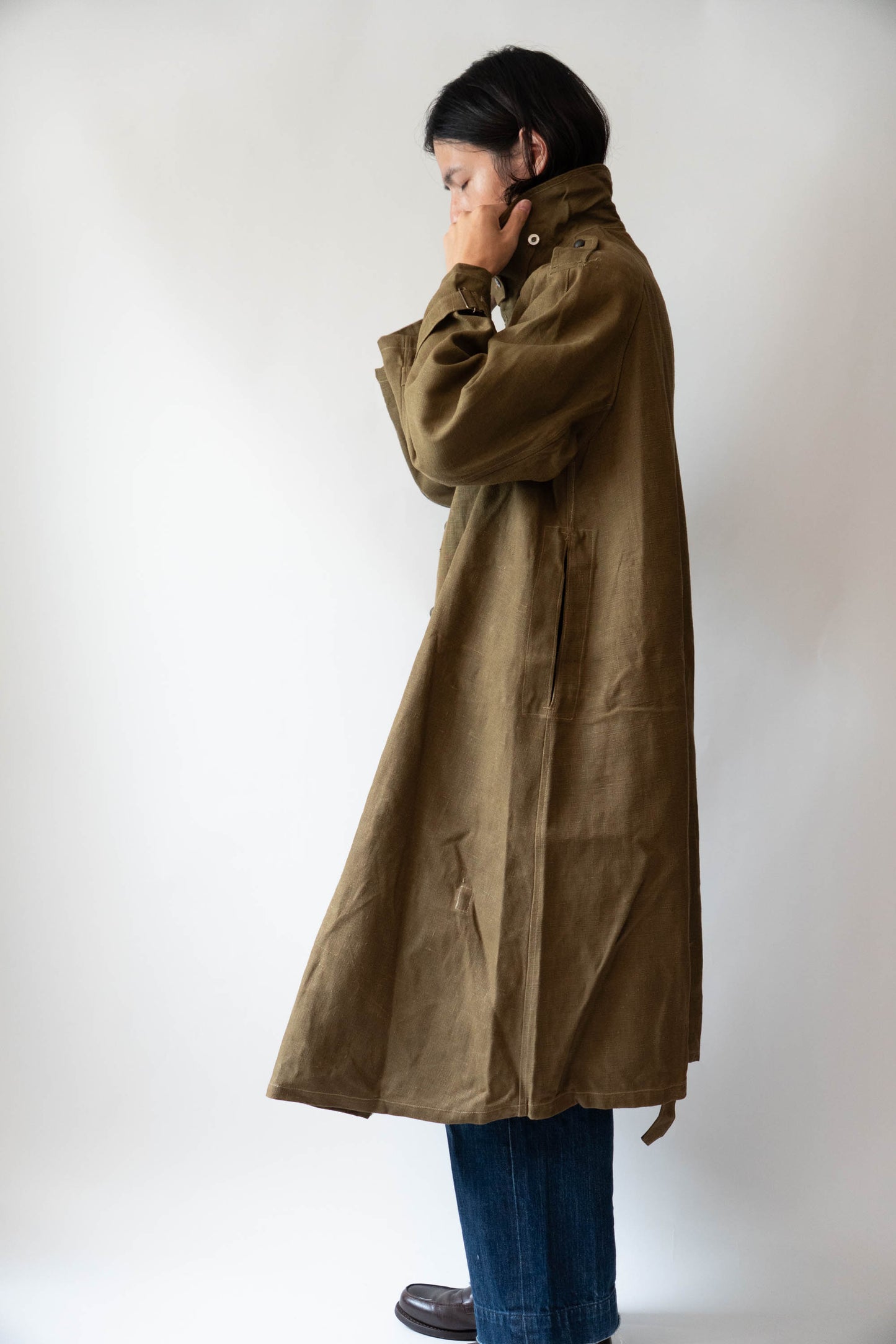 M35 French Army Motorcycle Coat Linen DEADSTOCK 2