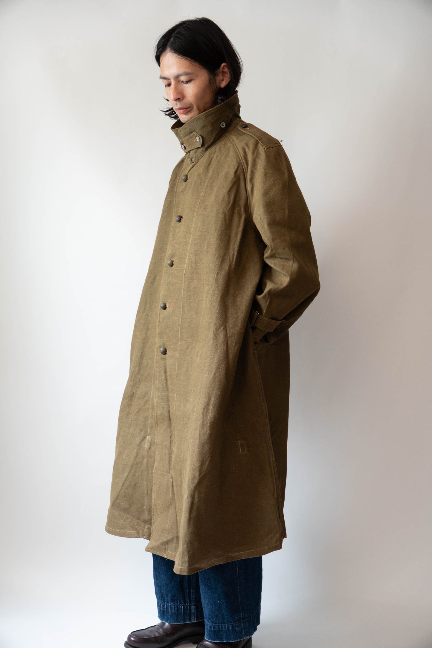 M35 French Army Motorcycle Coat Linen DEADSTOCK 2