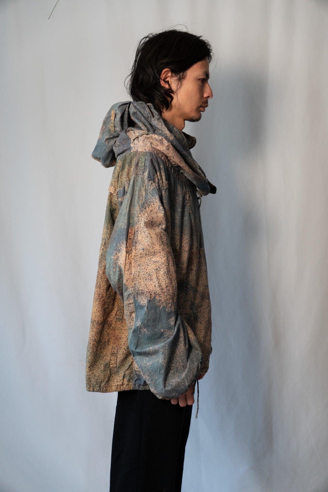 ~80s Yugoslavia Army Sniper Smock Microdat Camouflage with Groove and Bag