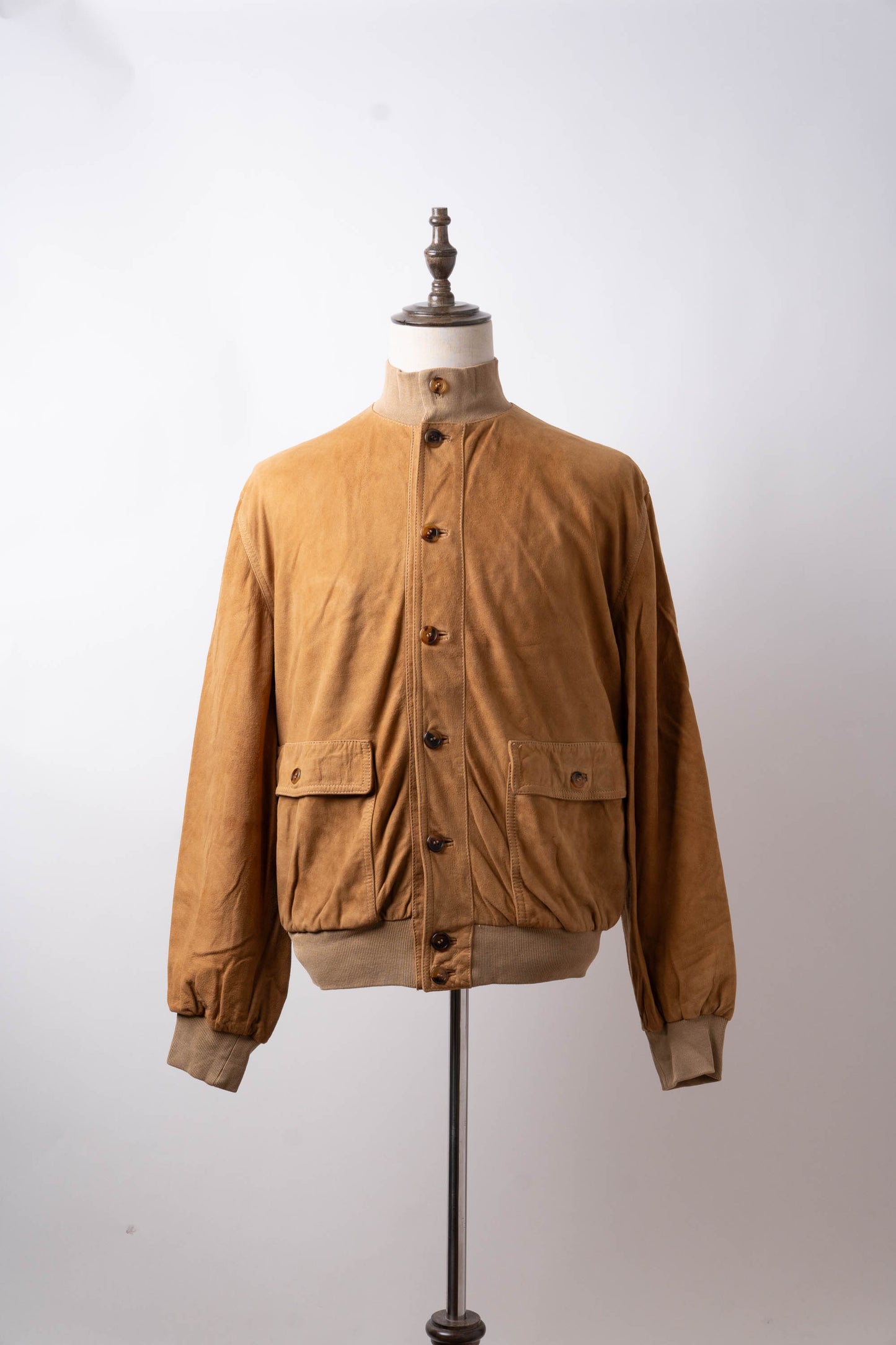 90s Italy Old Valstar Suede Jacket①