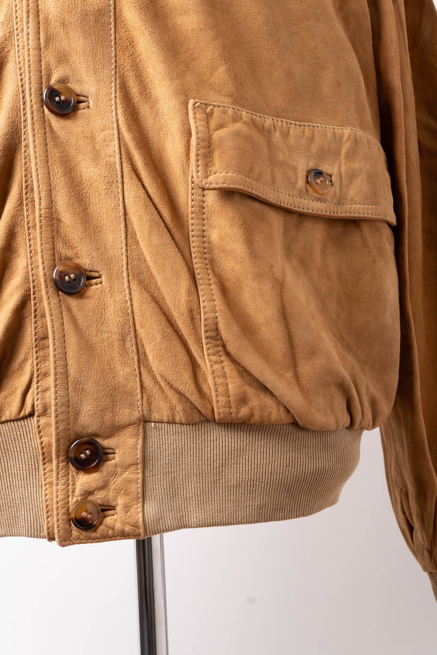 90s Italy Old Valstar Suede Jacket①