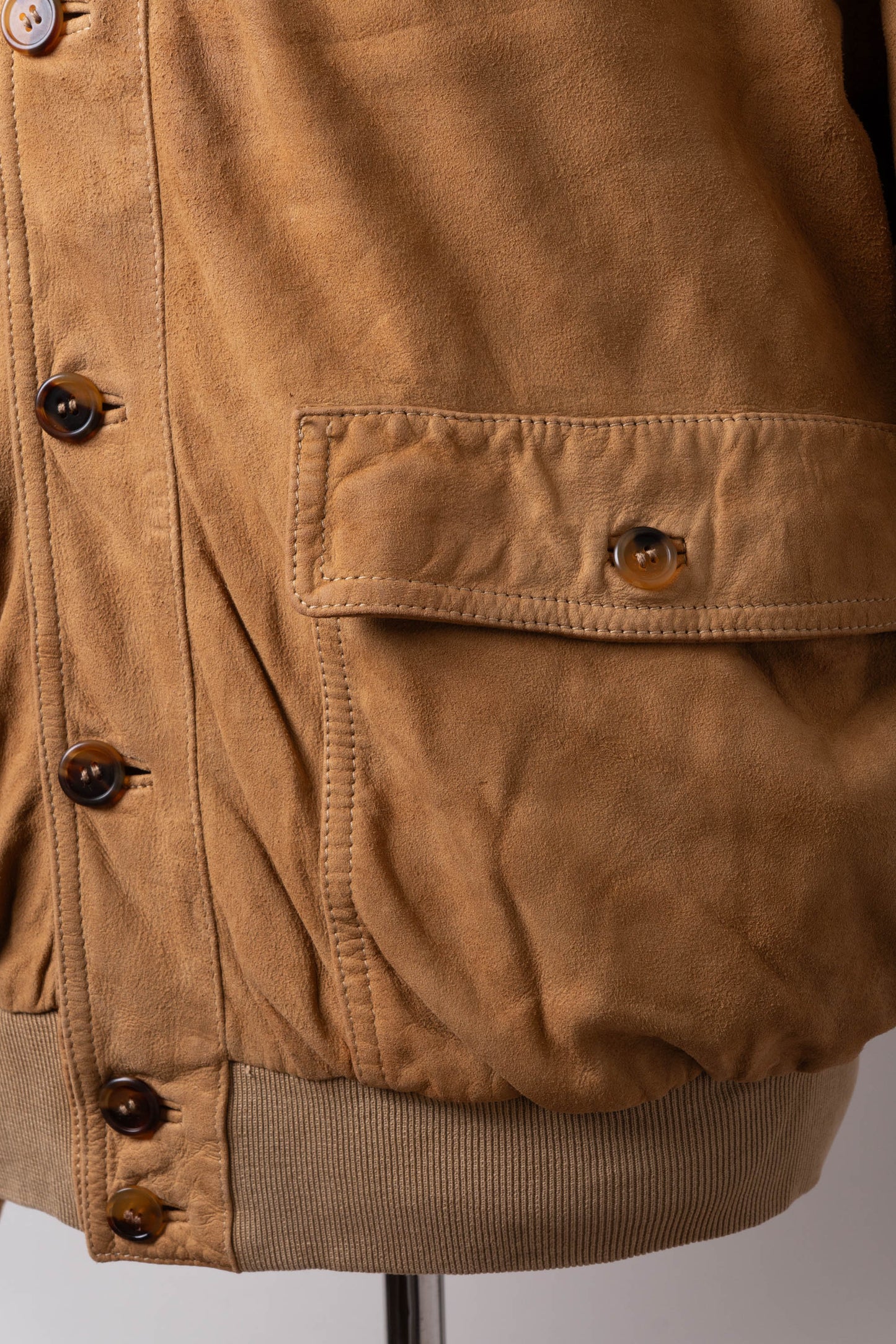 90s Italy Old Valstar Suede Jacket①