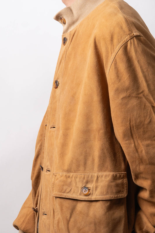 90s Italy Old Valstar Suede Jacket①