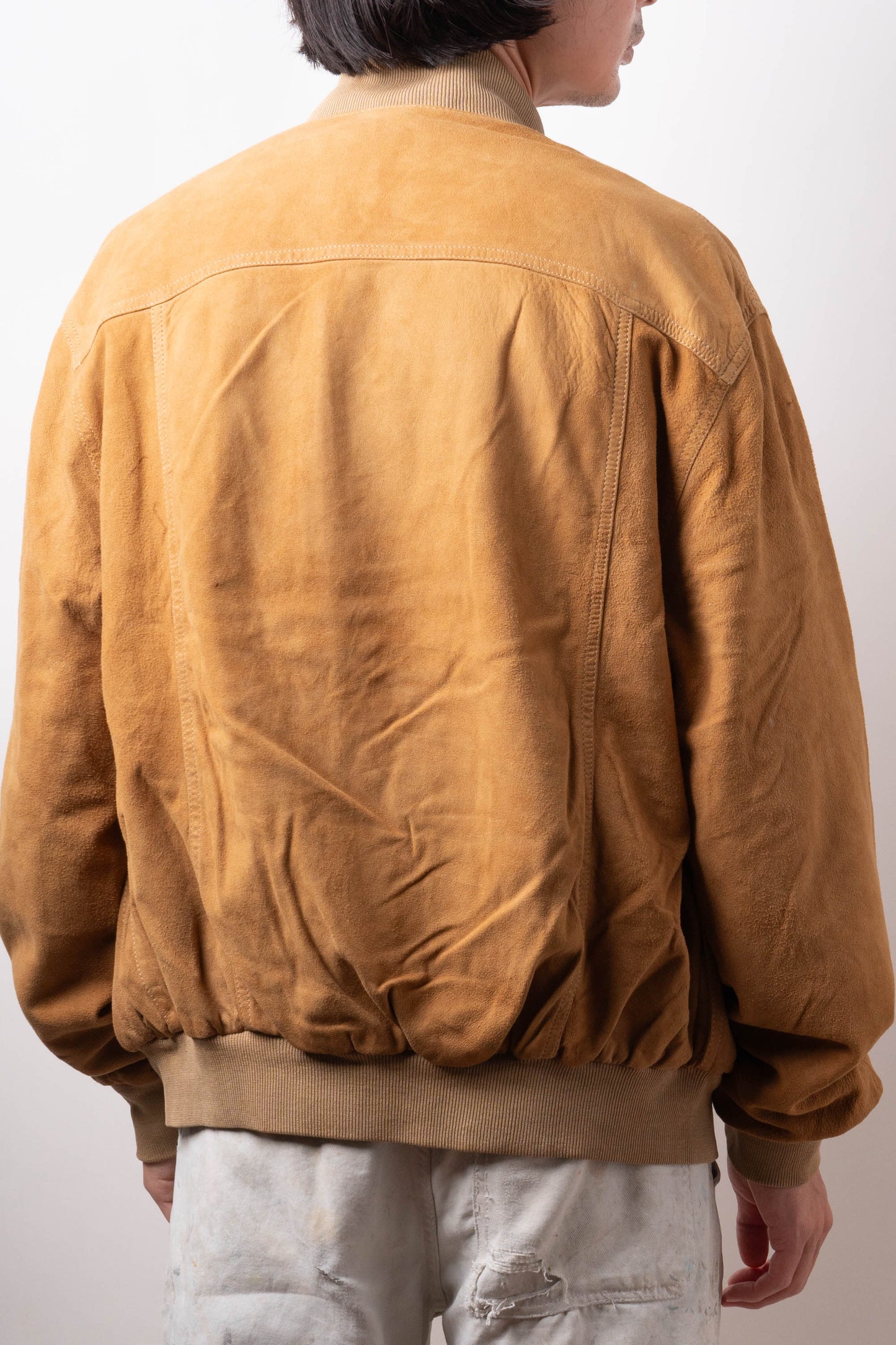 90s Italy Old Valstar Suede Jacket①