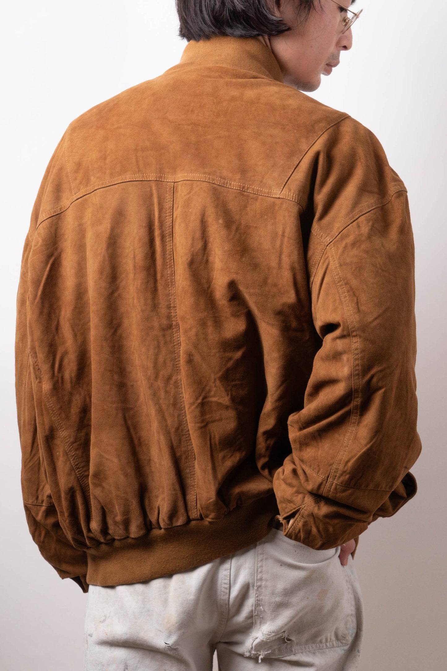 90s Italy Old Valstar Suede Jacket②