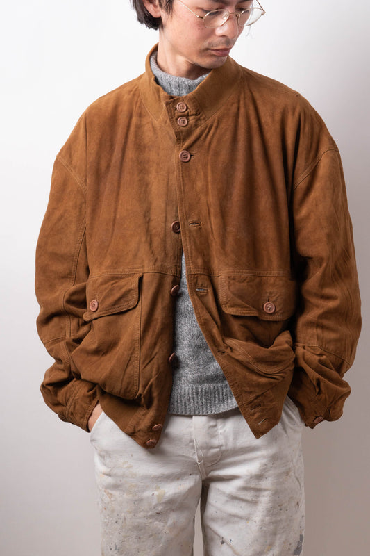 90s Italy Old Valstar Suede Jacket②