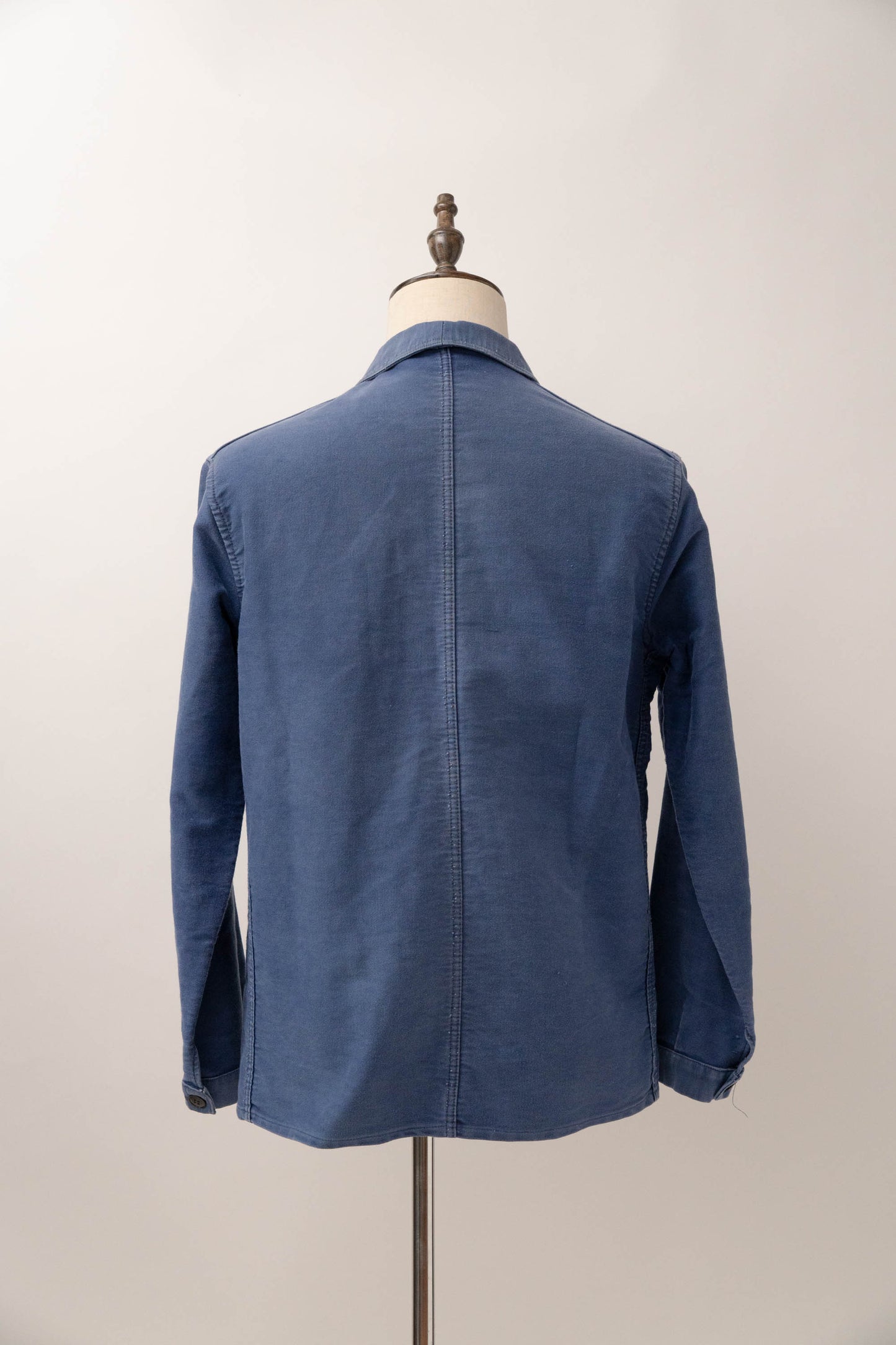 40s french work blue moleskin jacket