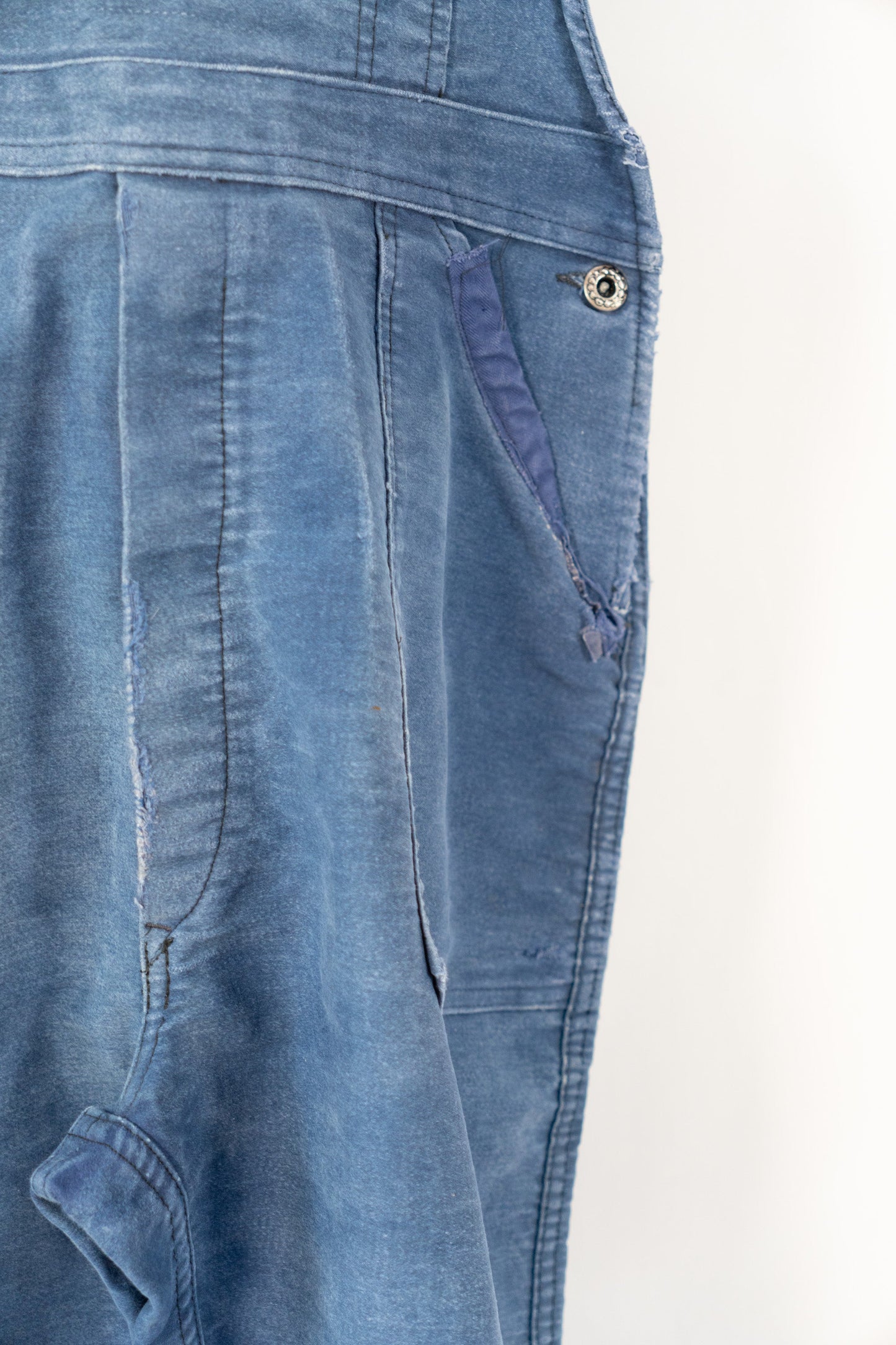 50s French Work Moleskin Overall "Le Mont St Michel"