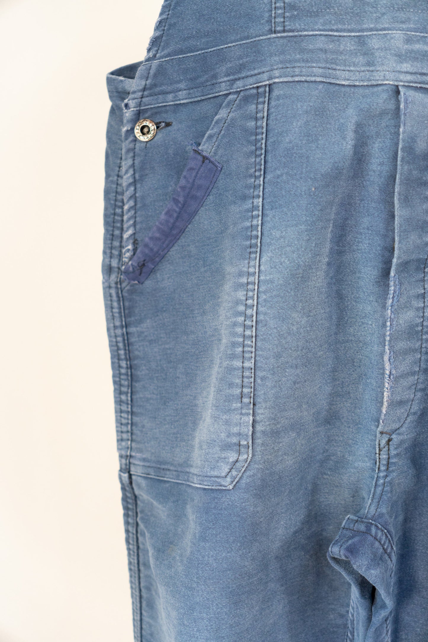 50s French Work Moleskin Overall "Le Mont St Michel"