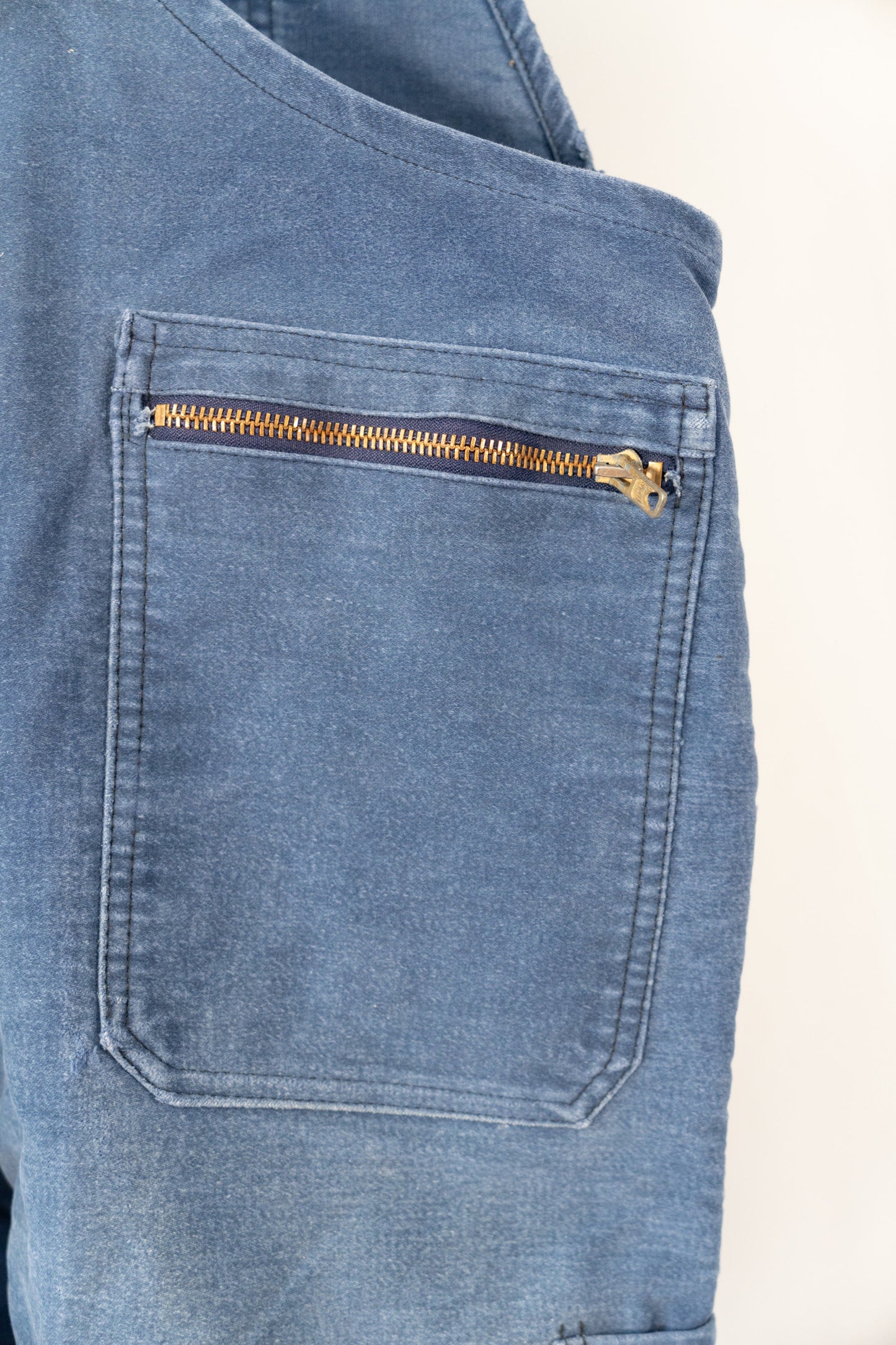 50s French Work Moleskin Overall "Le Mont St Michel"