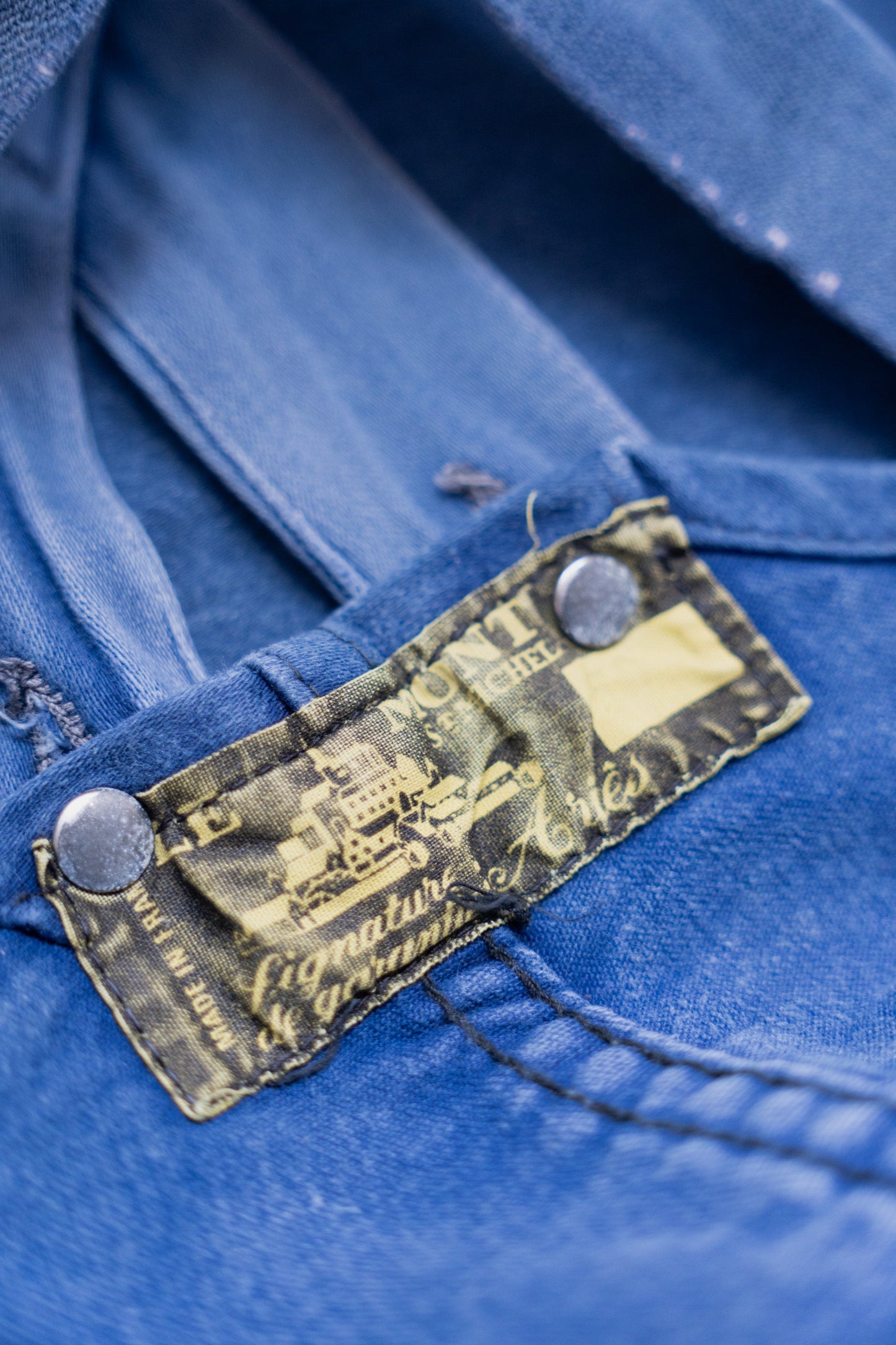 50s French Work Moleskin Overall "Le Mont St Michel"