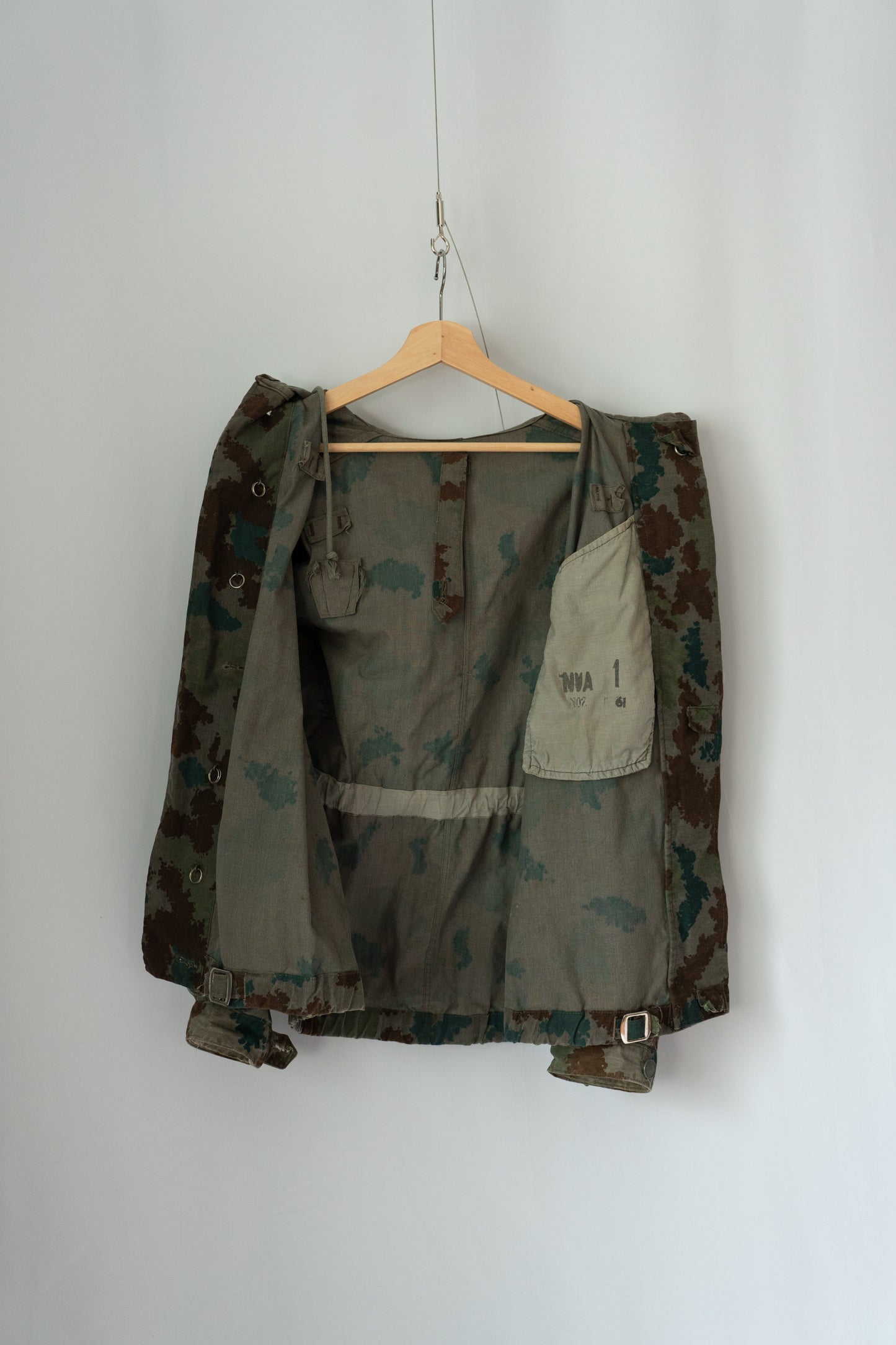 Veste de sniper camouflage Blumentarn est-allemande des années 50-60