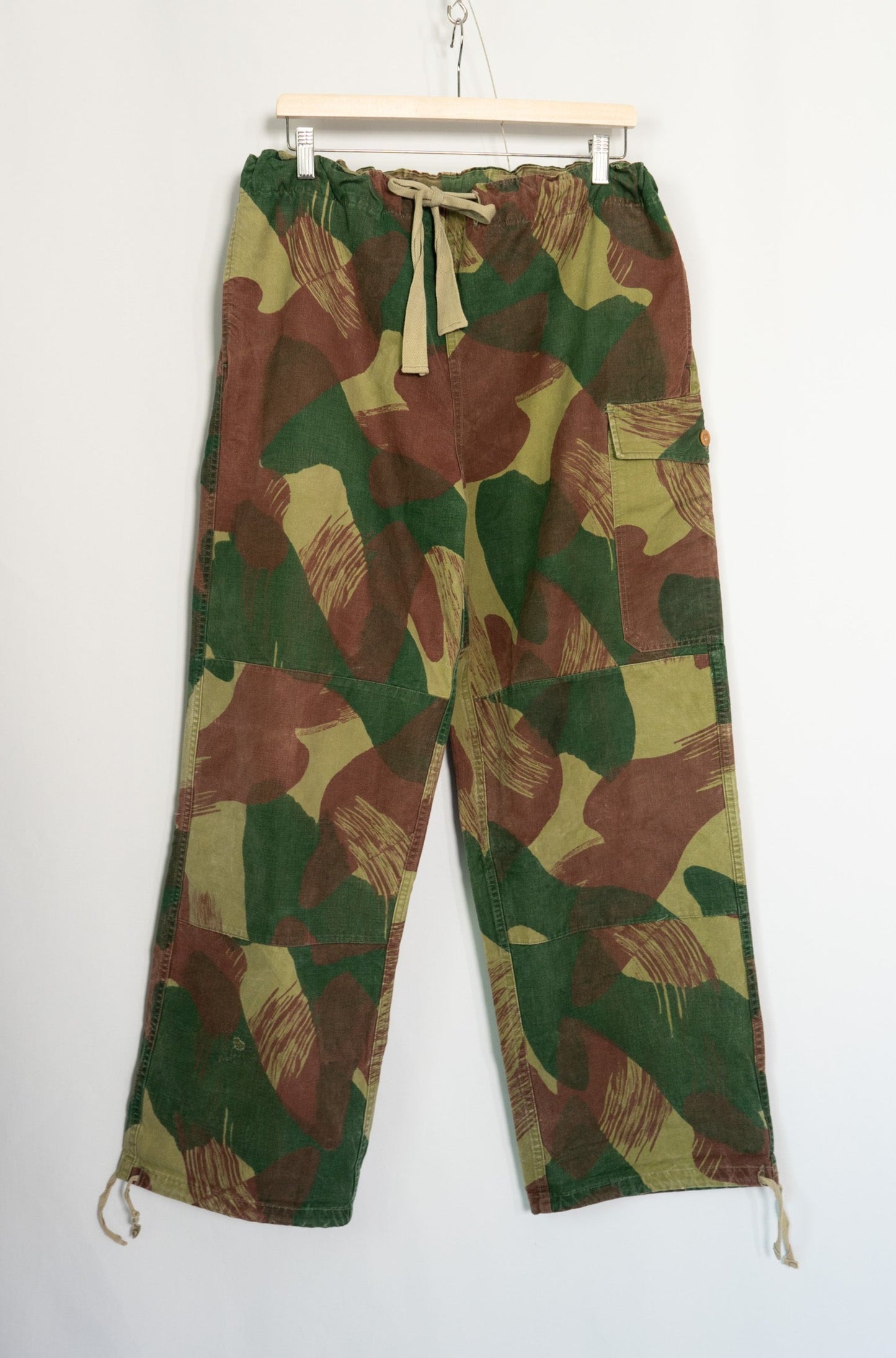 50s Belgian Army Brush Stroke Camoflauge Over Pants Early Model