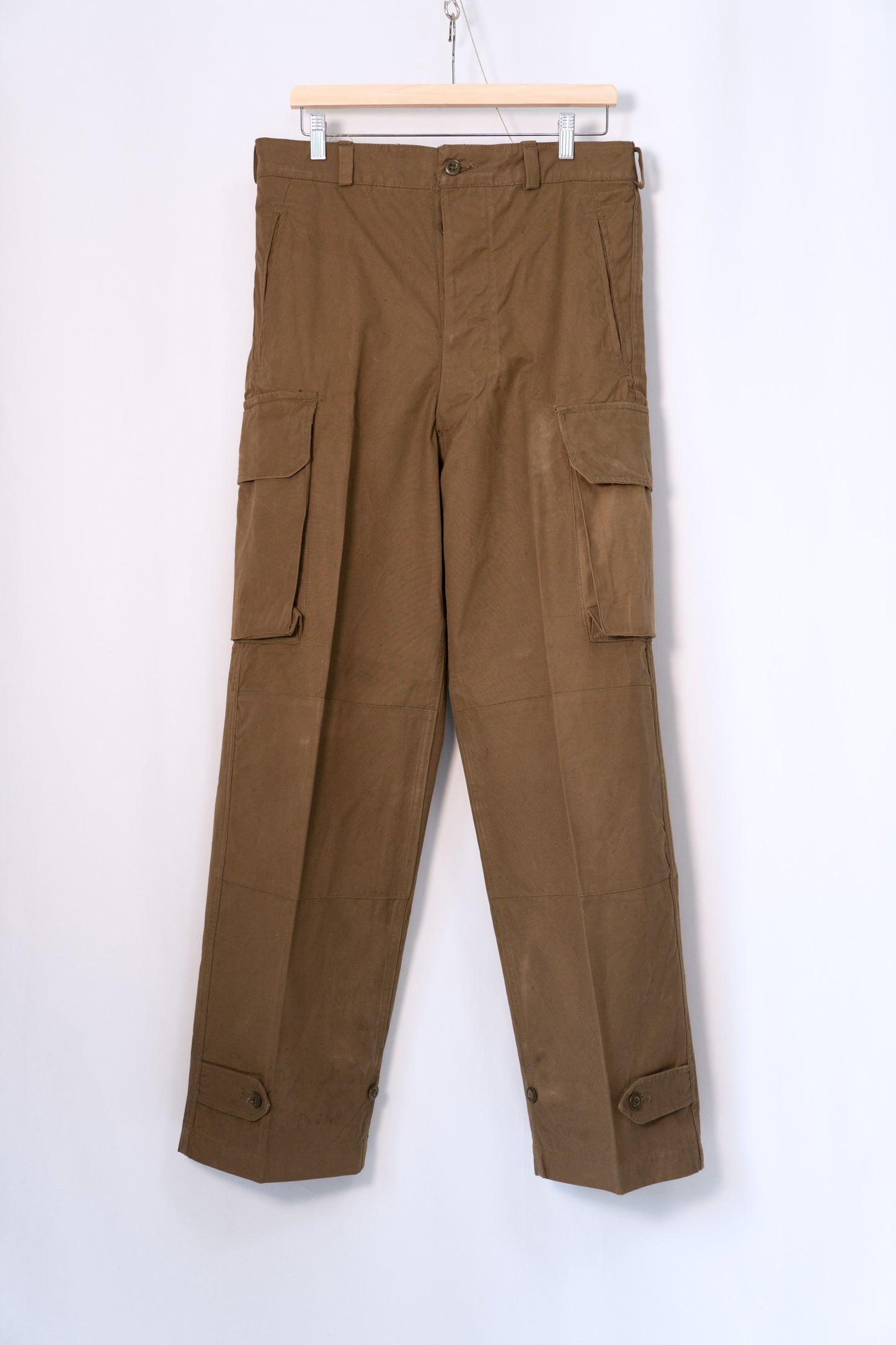 40s French Army M-47 Field Trousers Hopsack LateModel DEADSTOCK