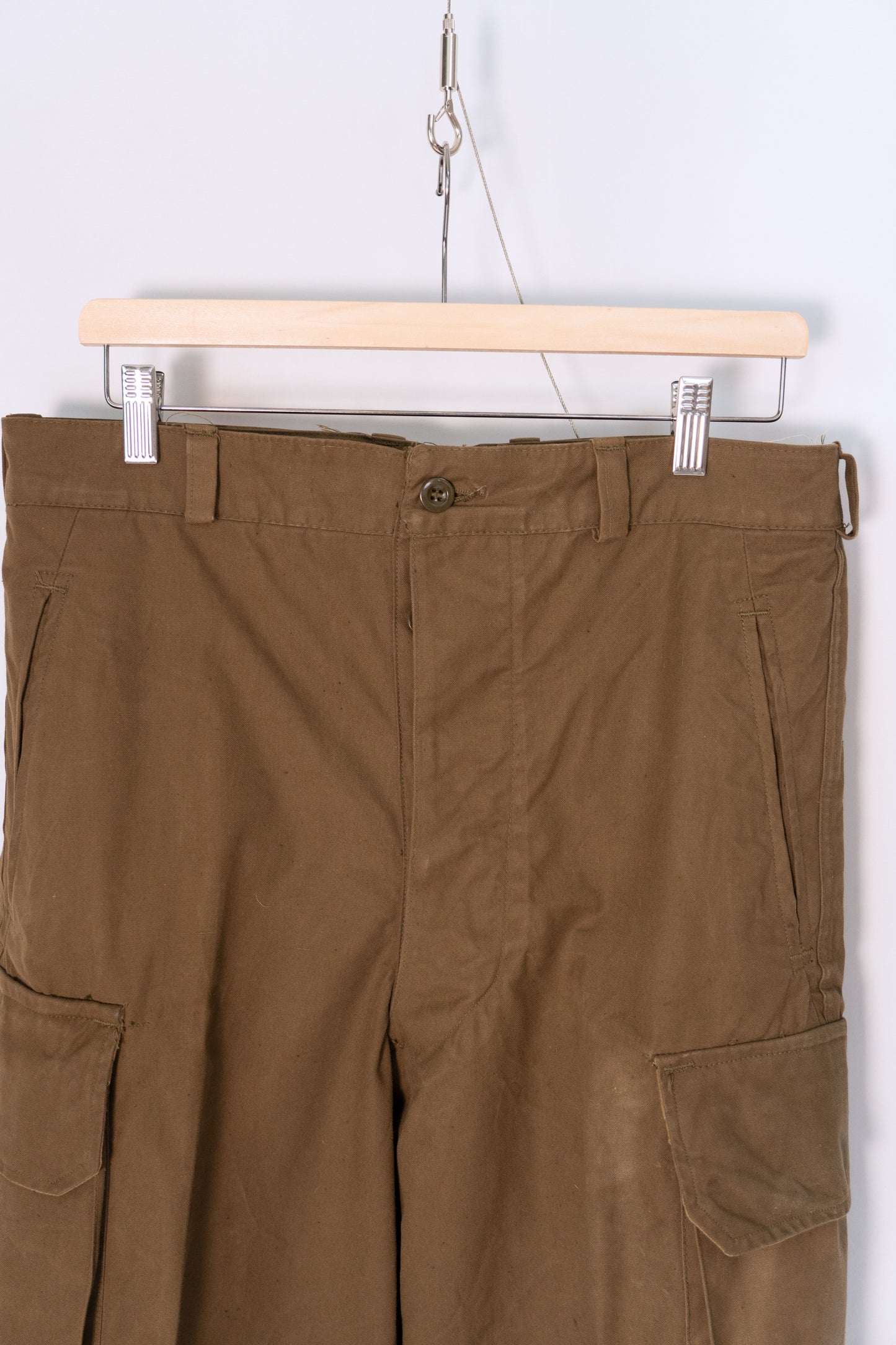 40s French Army M-47 Field Trousers Hopsack LateModel DEADSTOCK