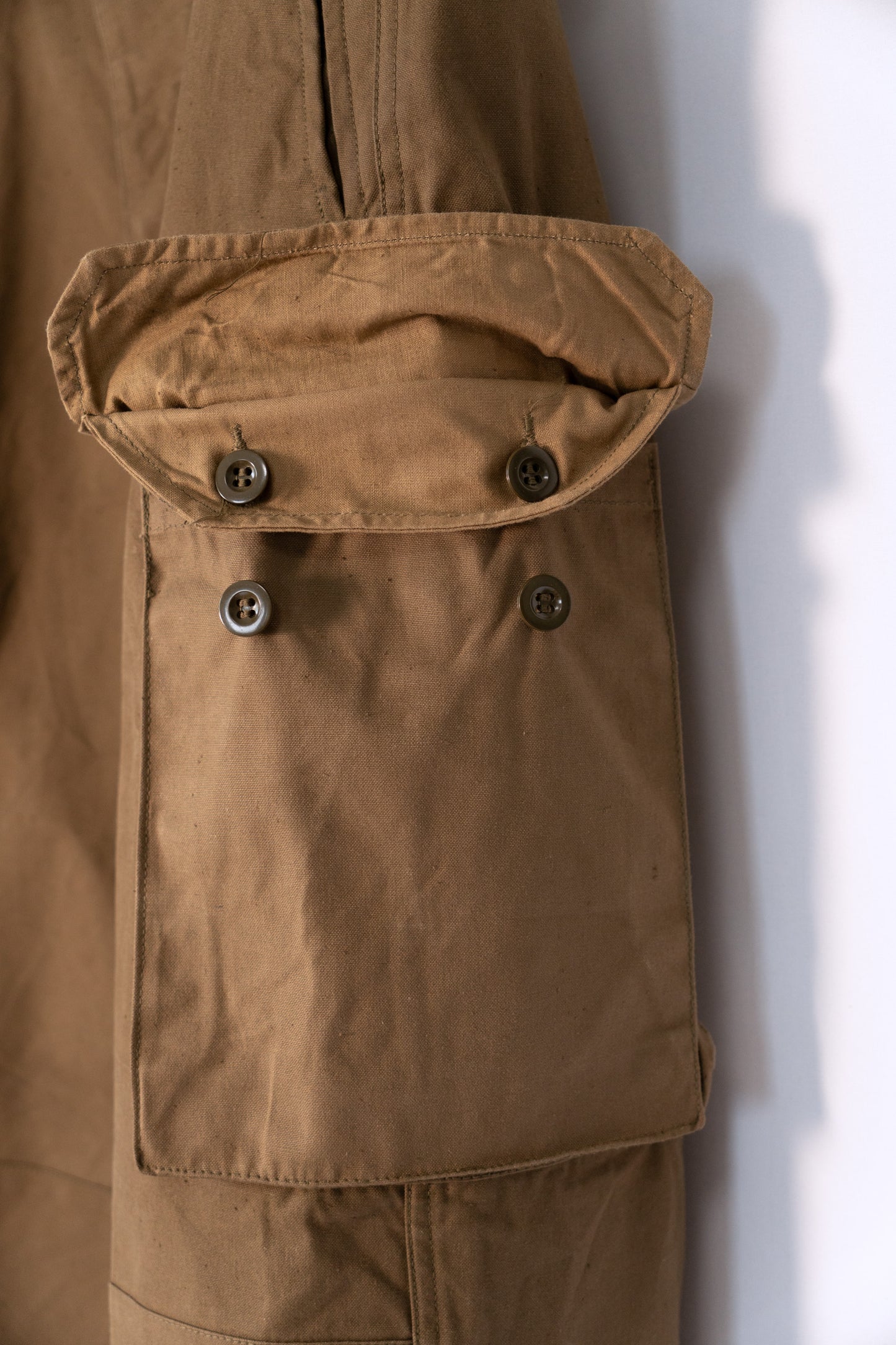 40s French Army M-47 Field Trousers Hopsack LateModel DEADSTOCK