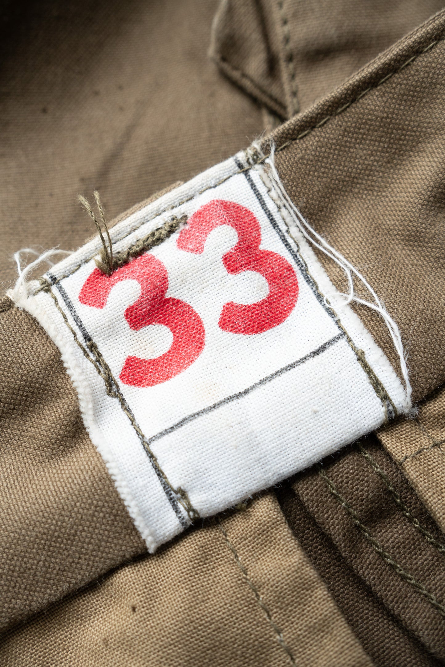 40s French Army M-47 Field Trousers Hopsack LateModel DEADSTOCK