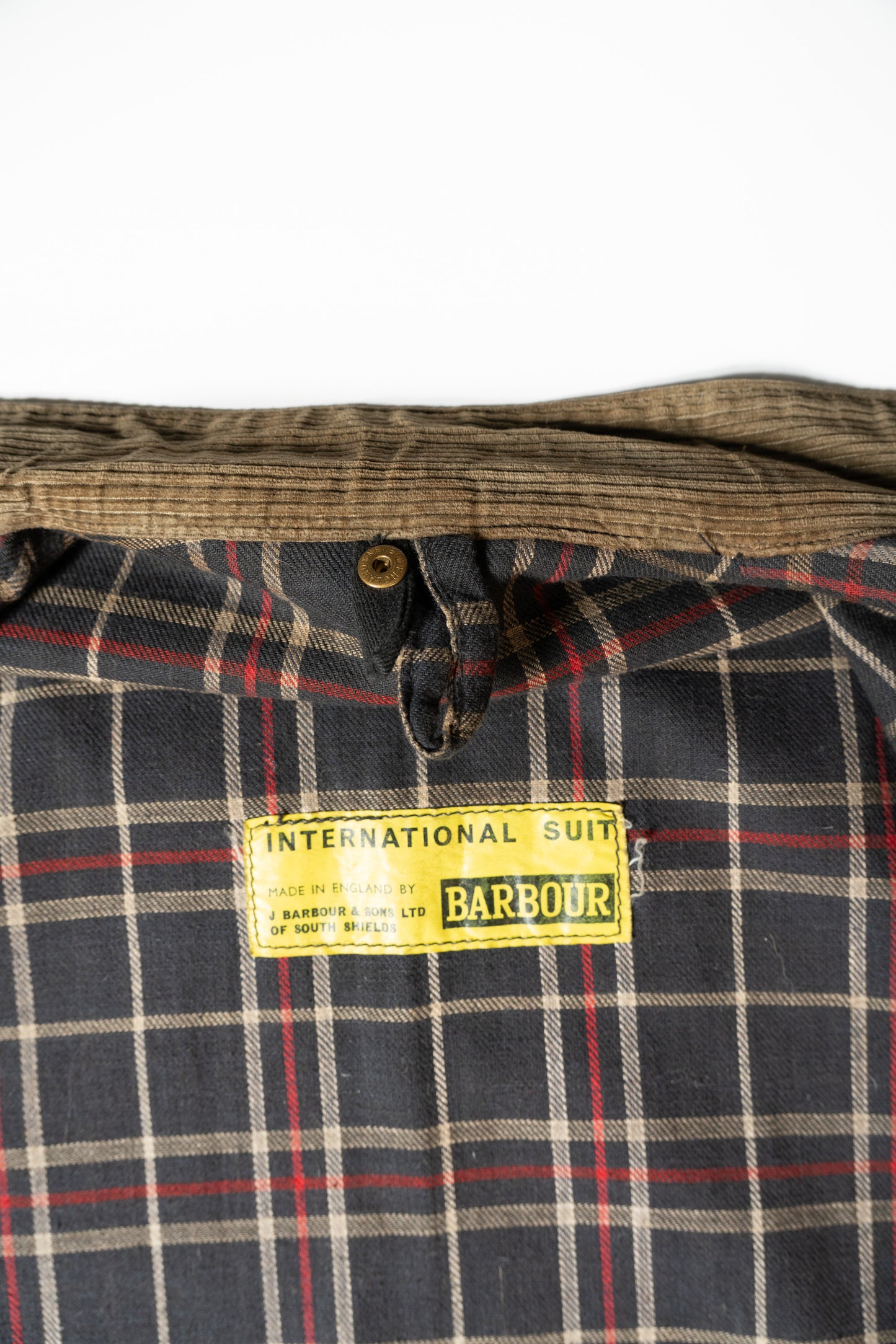60er Jahre Barbour International Motorradanzug Yellow Tag