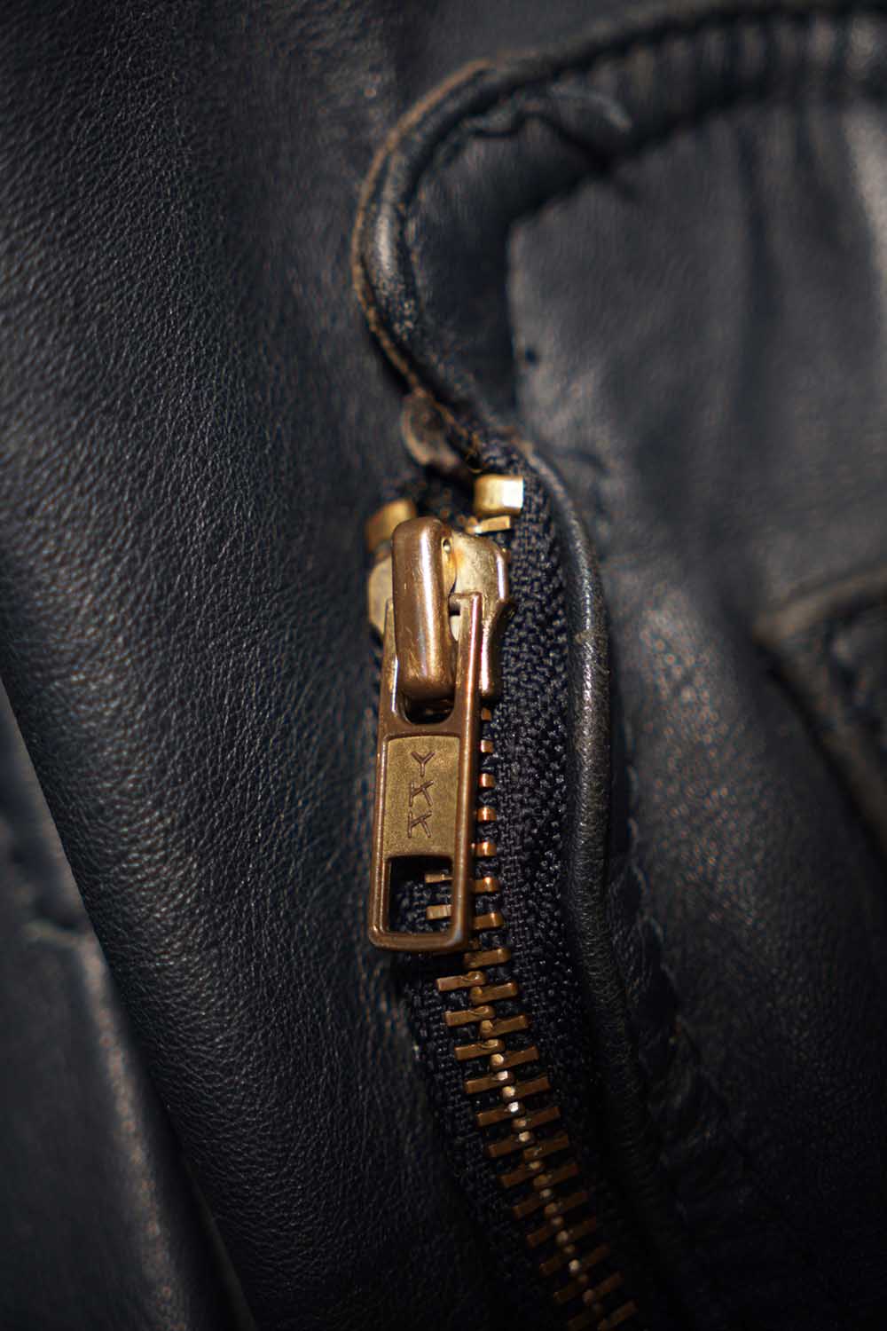 Veste de pilote en cuir vintage française des années 70 « Civilian »