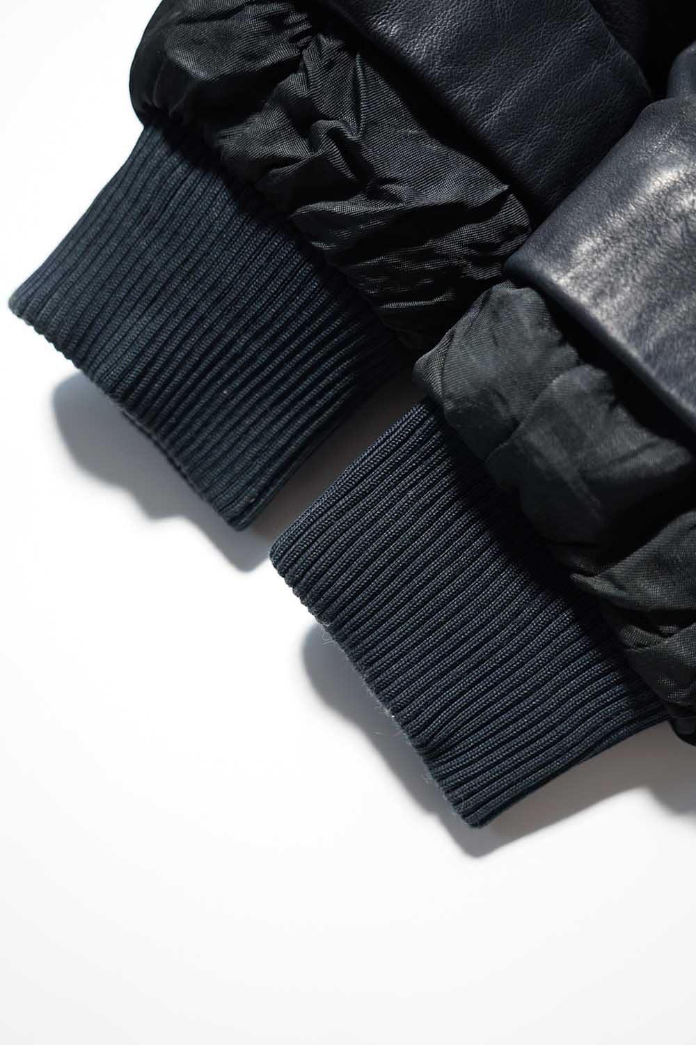 Veste de pilote en cuir vintage française des années 70 « Civilian »