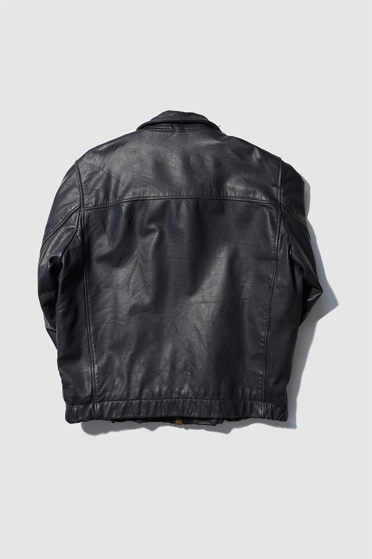 Französische Vintage-Lederfliegerjacke aus den 70er Jahren „Civilian”