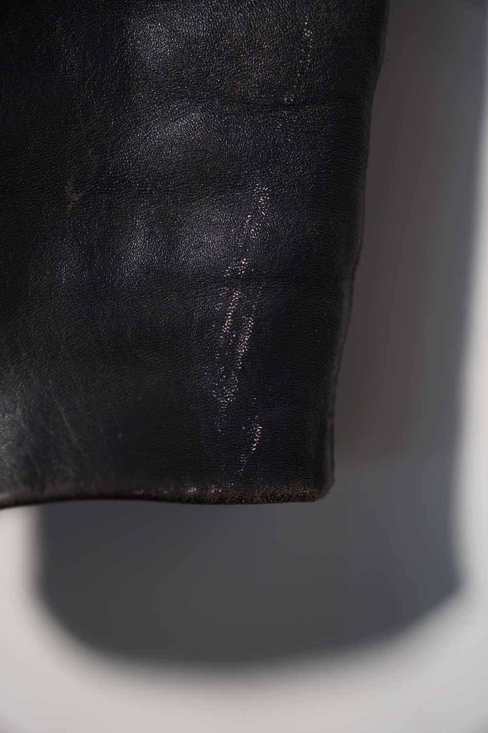 Veste en cuir de pilote de l'armée de l'air française des années 70 « CASSI K6 » en cuir d'agneau