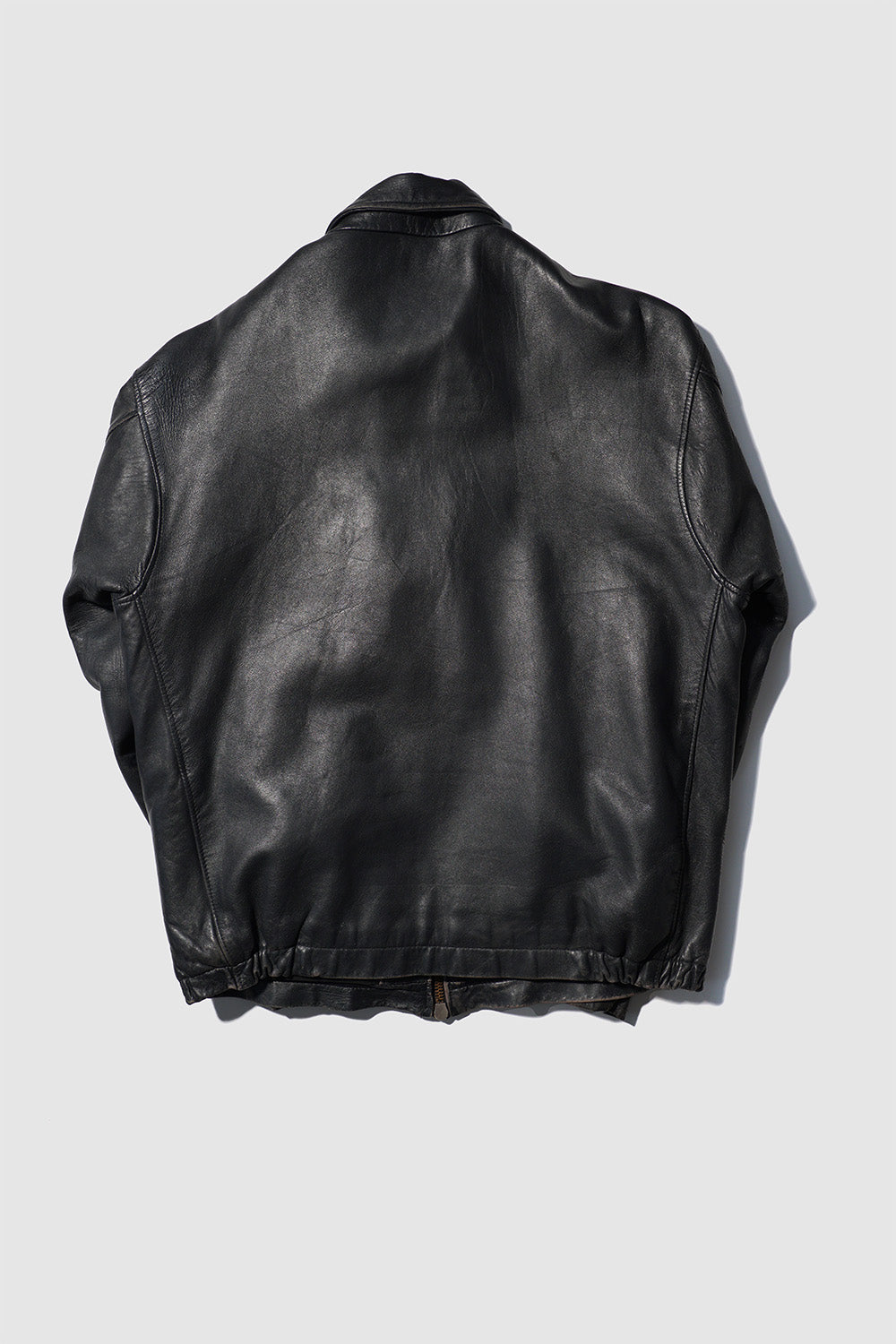 Veste en cuir de pilote de l'armée de l'air française des années 70 « CASSI K6 » en cuir d'agneau