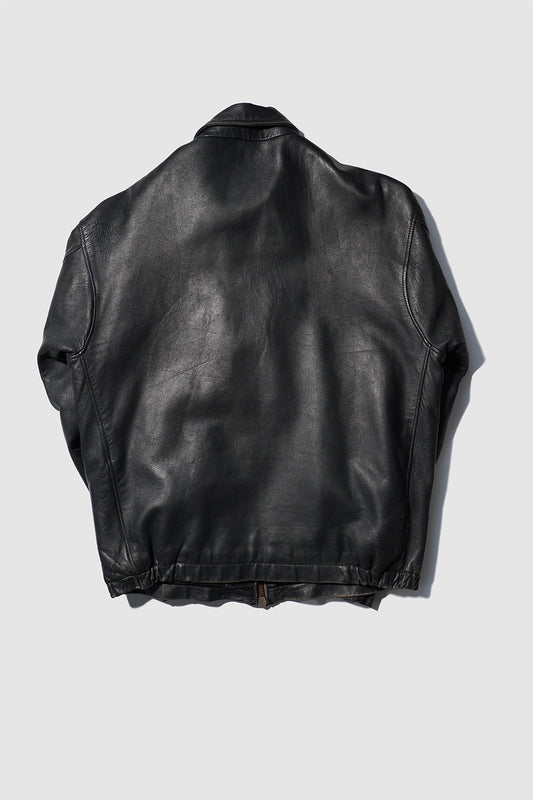 70er Jahre französische Luftwaffen-Pilotenlederjacke „CASSI K6” Lammleder