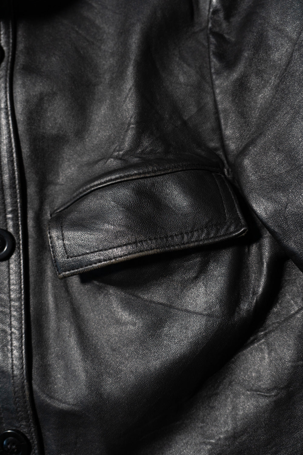 Veste en cuir vintage française Corbusier des années 70-80 « EDF » avec jugulaire