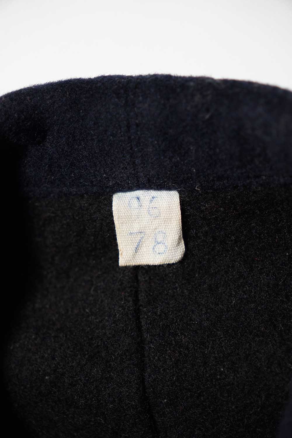 Veste en cuir vintage française Corbusier des années 40-50 « CNET » avec jugulaire