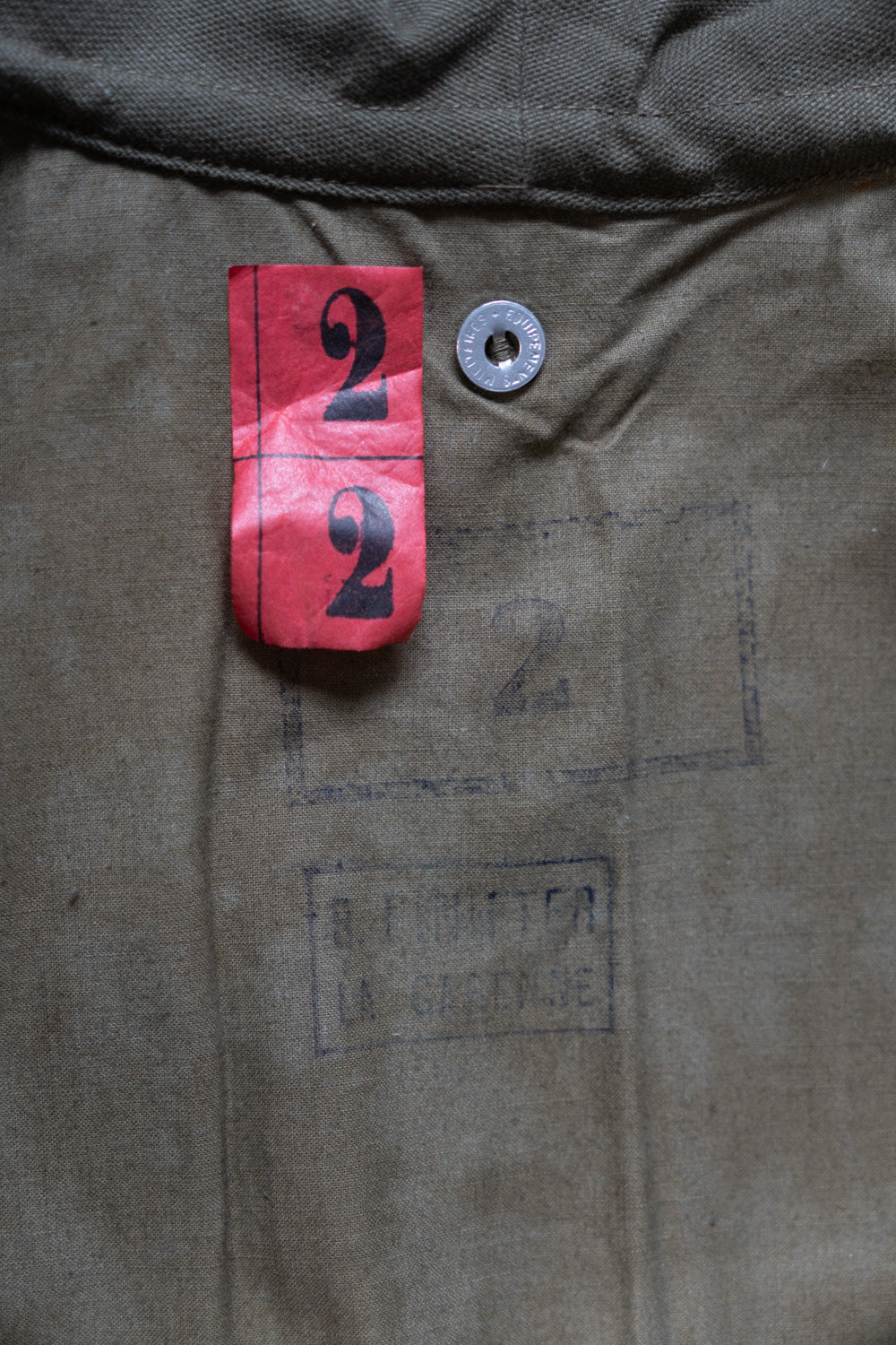 M35 Motor Cycle Coat DEAD STOCK « Cotton Linen Canvas »