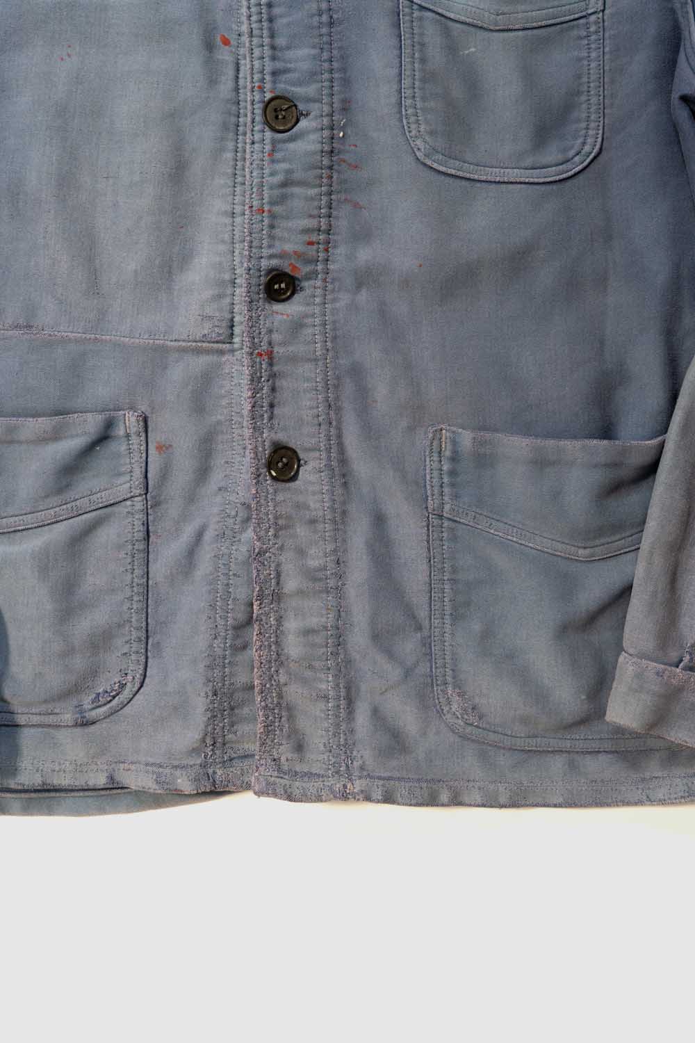 Veste de travail en moleskine Adolphe Lafont, vintage française des années 50